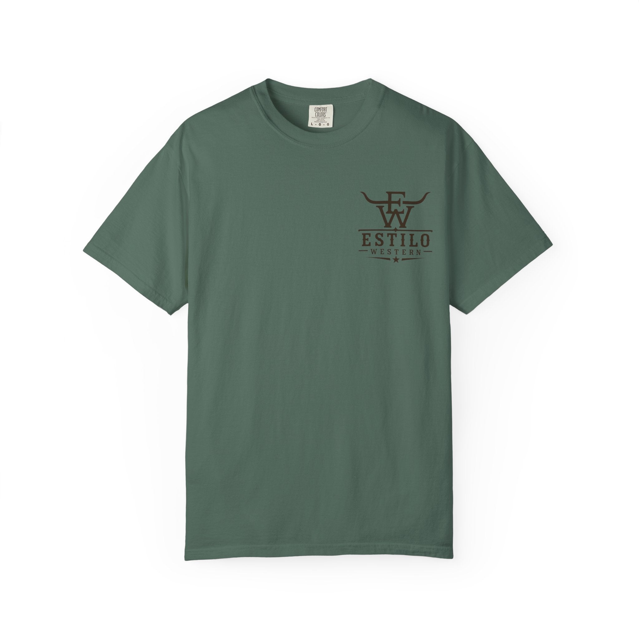 Western Estilo Graphic T-Shirt — Cowhide Logo Print