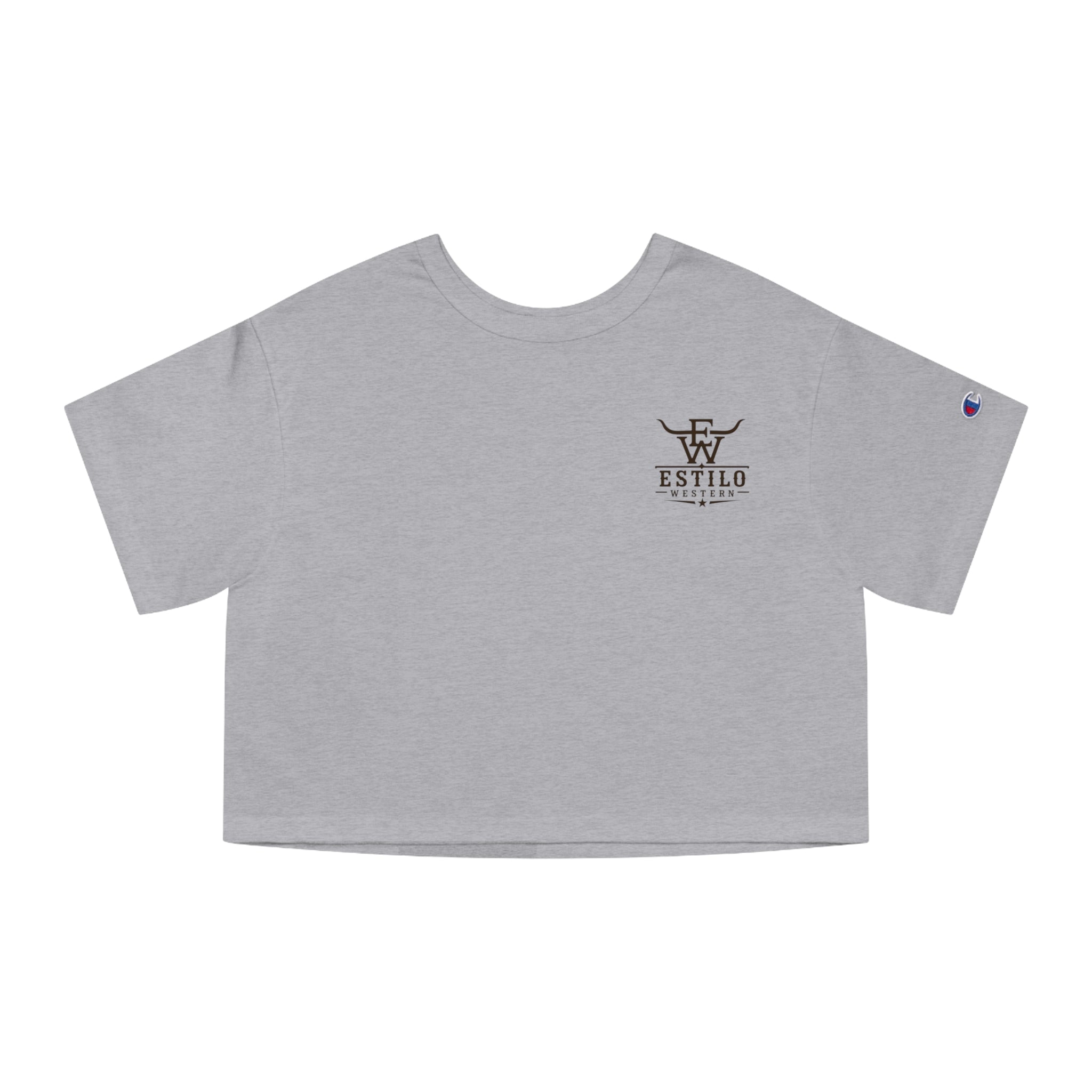 Estilo Heritage Cropped Tee — Minimal Western Logo Women's Crop T-Shirt