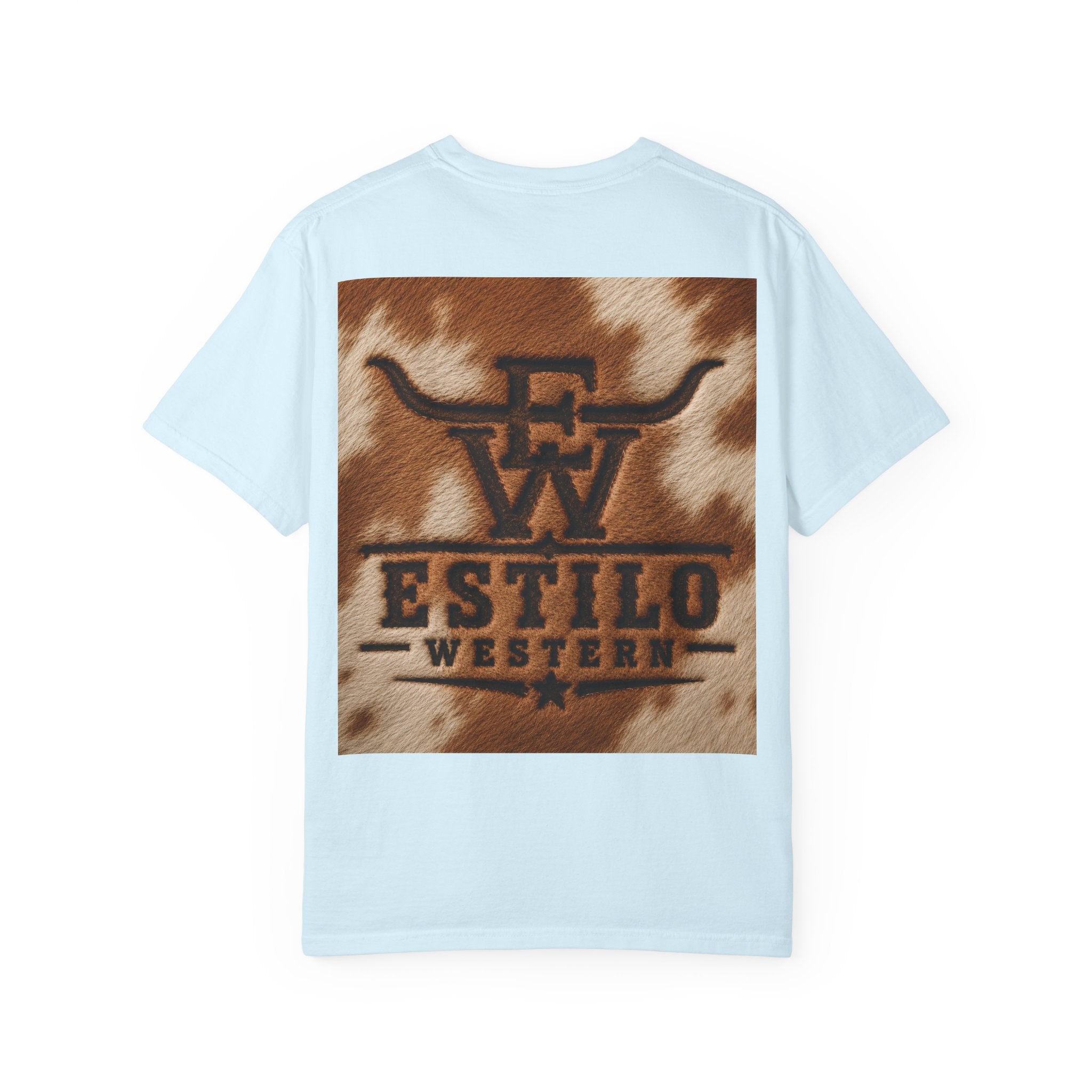 Western Estilo Graphic T-Shirt — Cowhide Logo Print