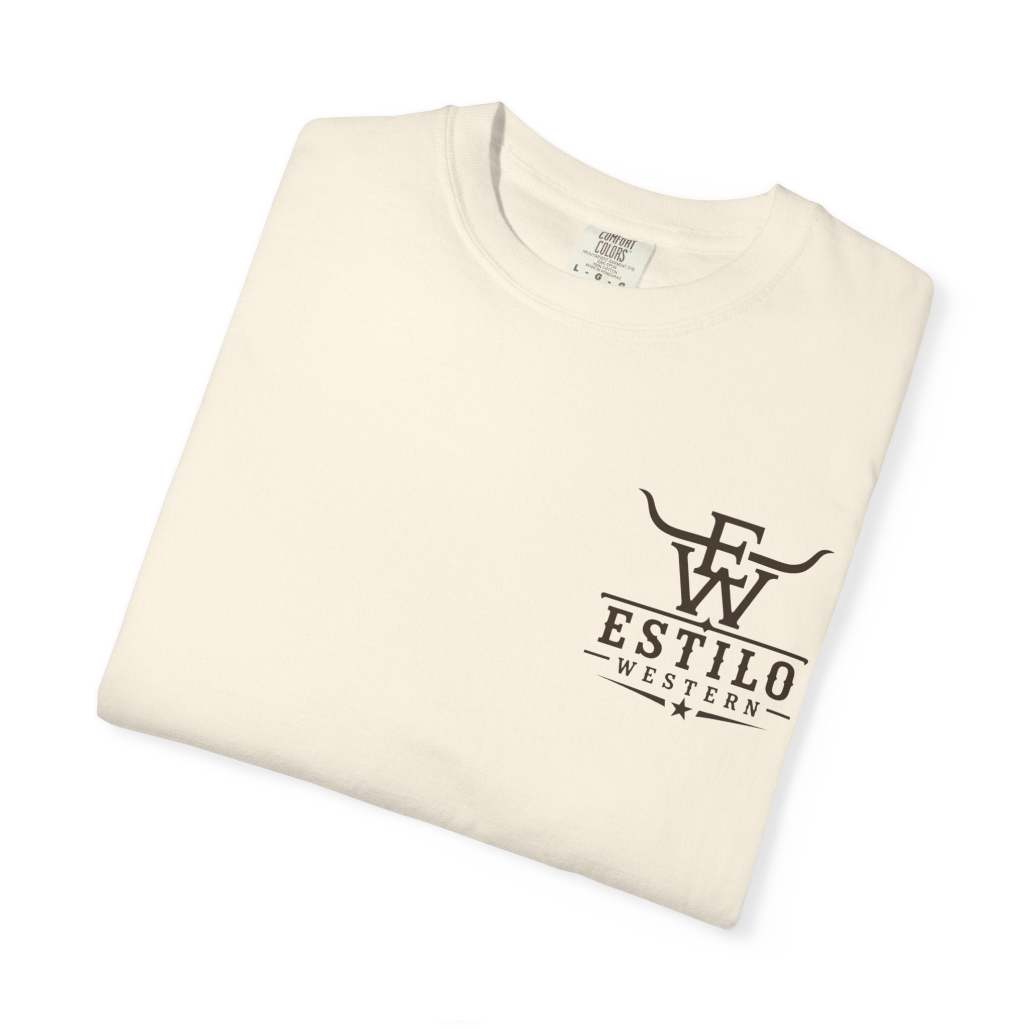 Western Estilo Graphic T-Shirt — Cowhide Logo Print