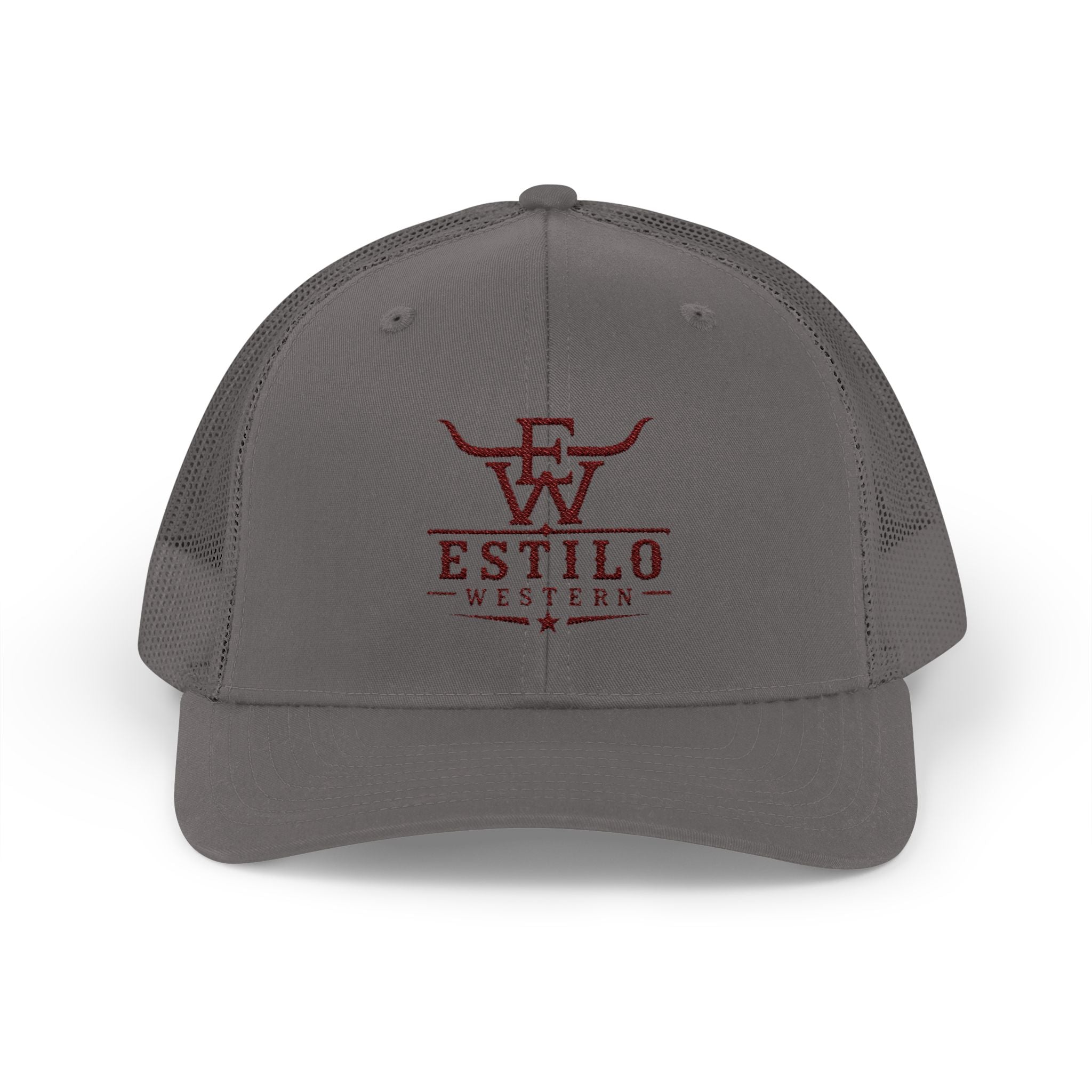 Western Estilo Embroidered Trucker Cap – Cowboy Snapback Mesh Hat