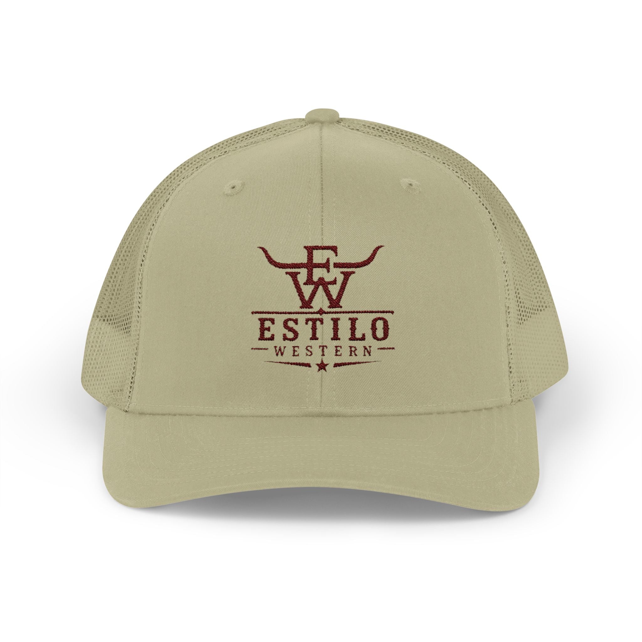 Western Estilo Embroidered Trucker Cap – Cowboy Snapback Mesh Hat