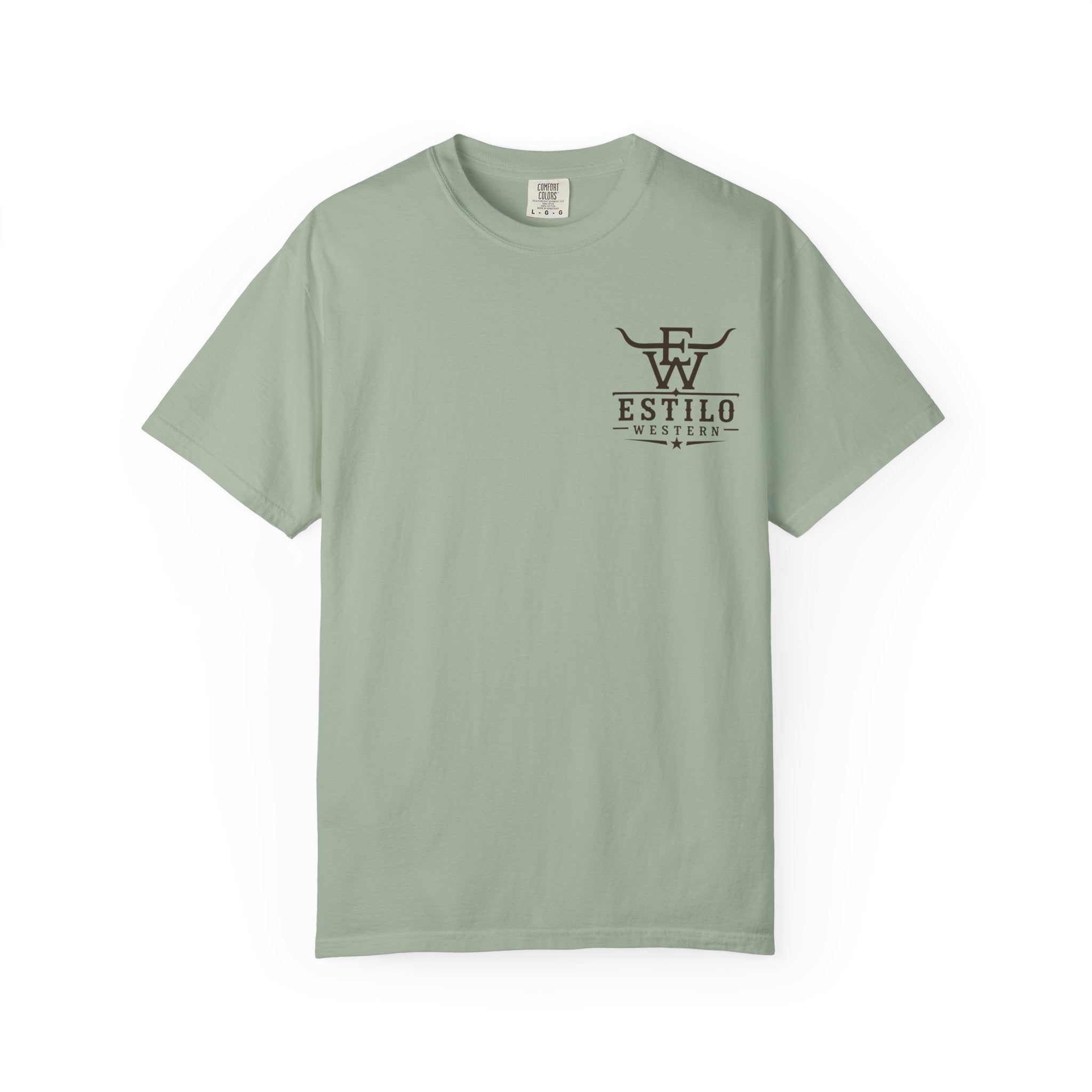 Western Estilo Graphic T-Shirt — Cowhide Logo Print