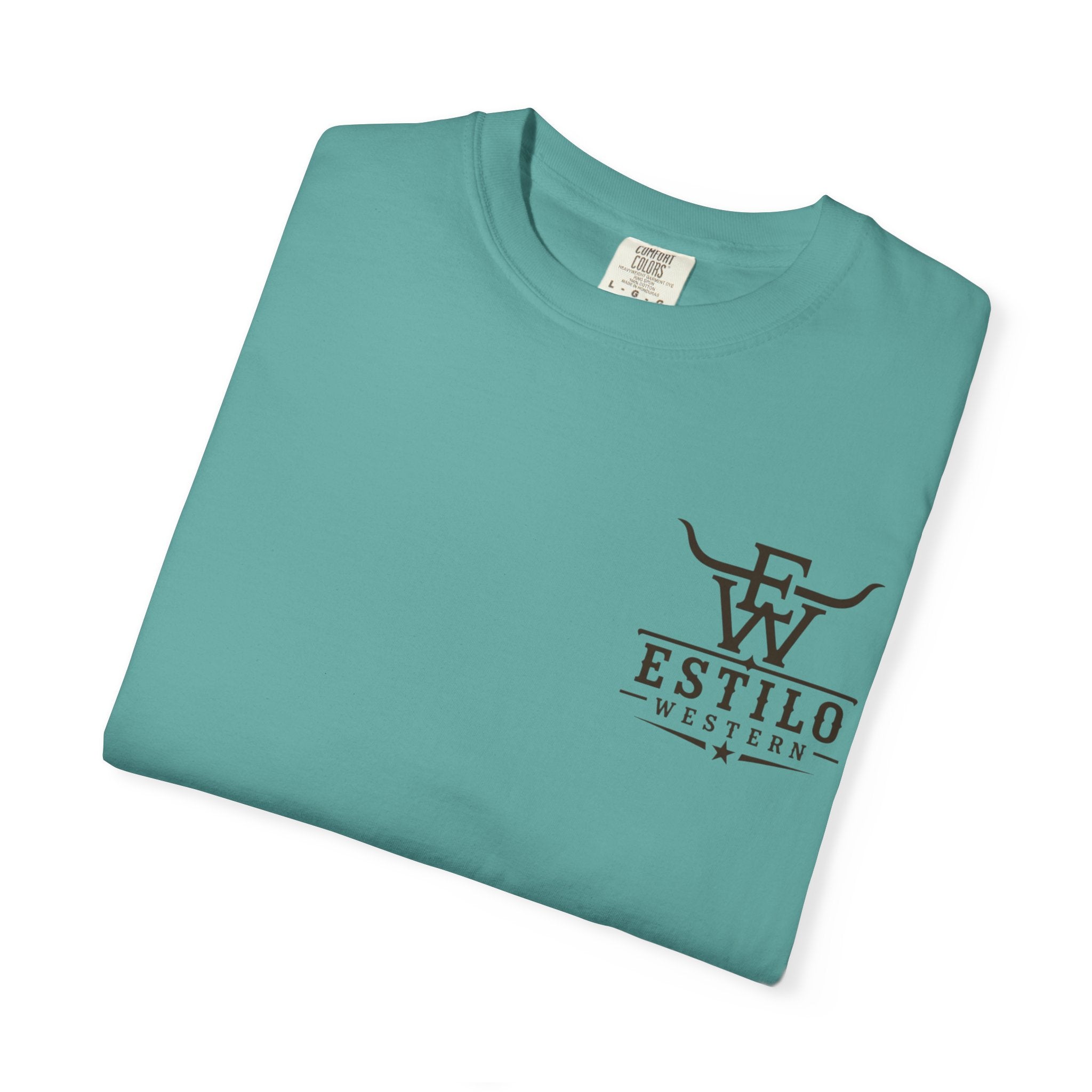 Western Estilo Graphic T-Shirt — Cowhide Logo Print