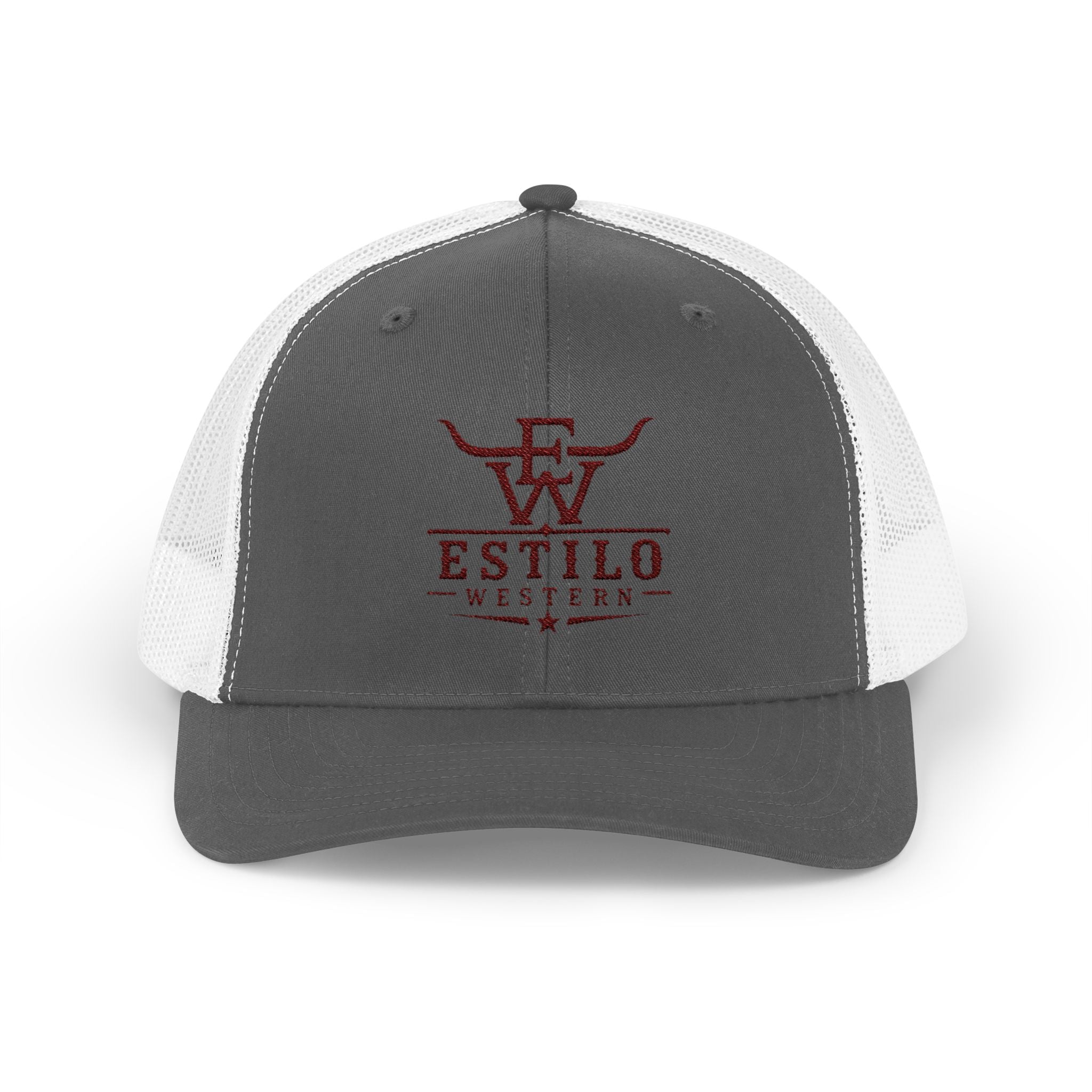 Western Estilo Embroidered Trucker Cap – Cowboy Snapback Mesh Hat
