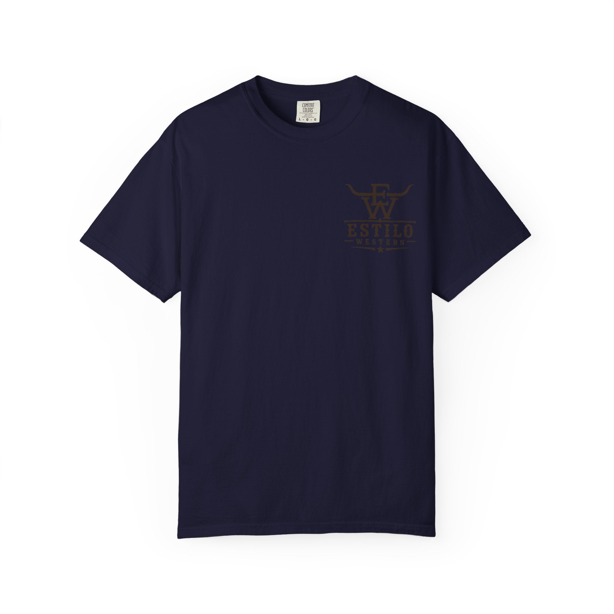 Western Estilo Graphic T-Shirt — Cowhide Logo Print