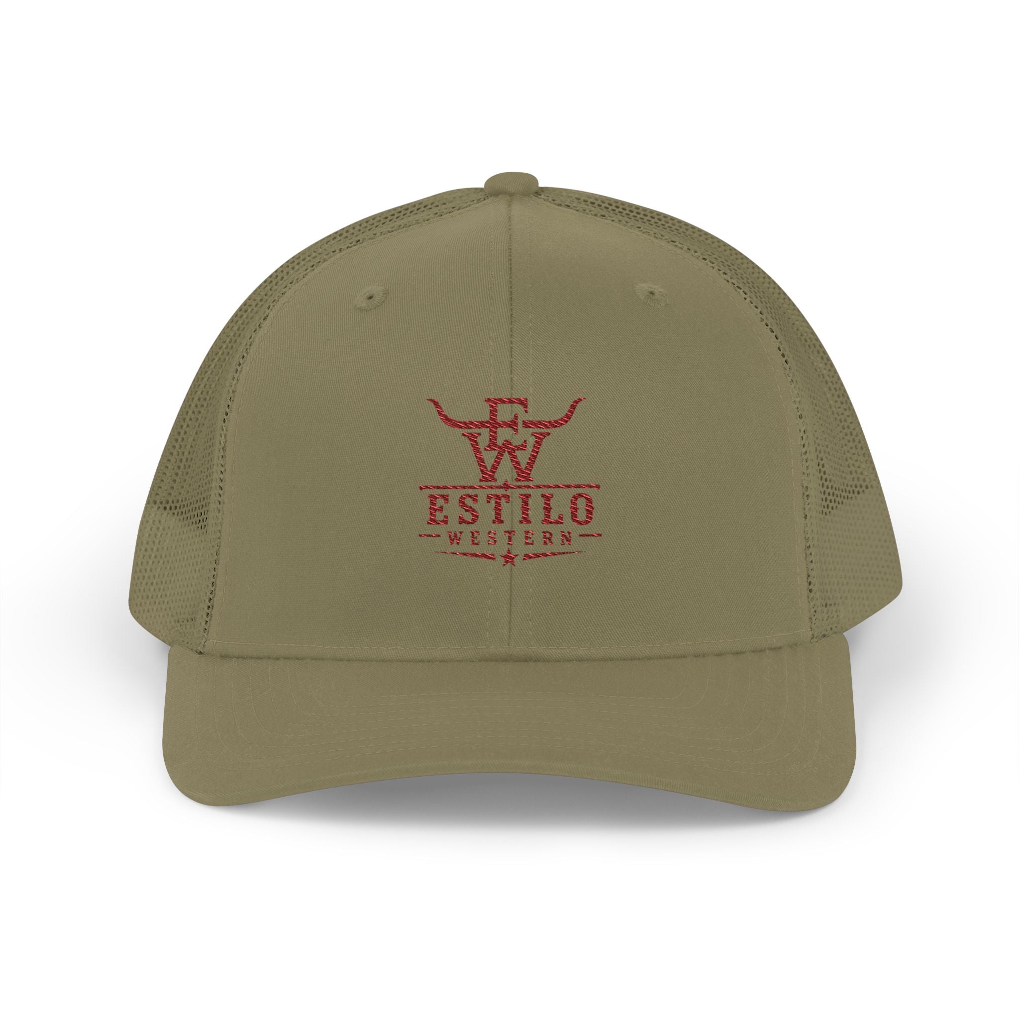 Trucker Cap — Estilo Vaquero Red Logo Snapback