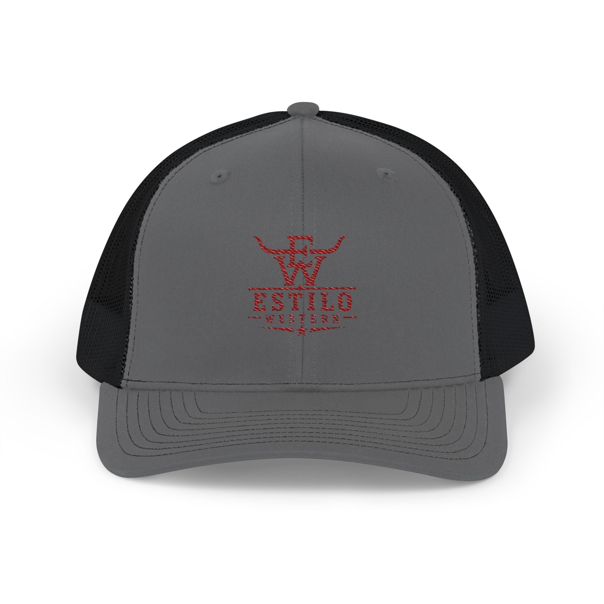 Trucker Cap — Estilo Vaquero Red Logo Snapback