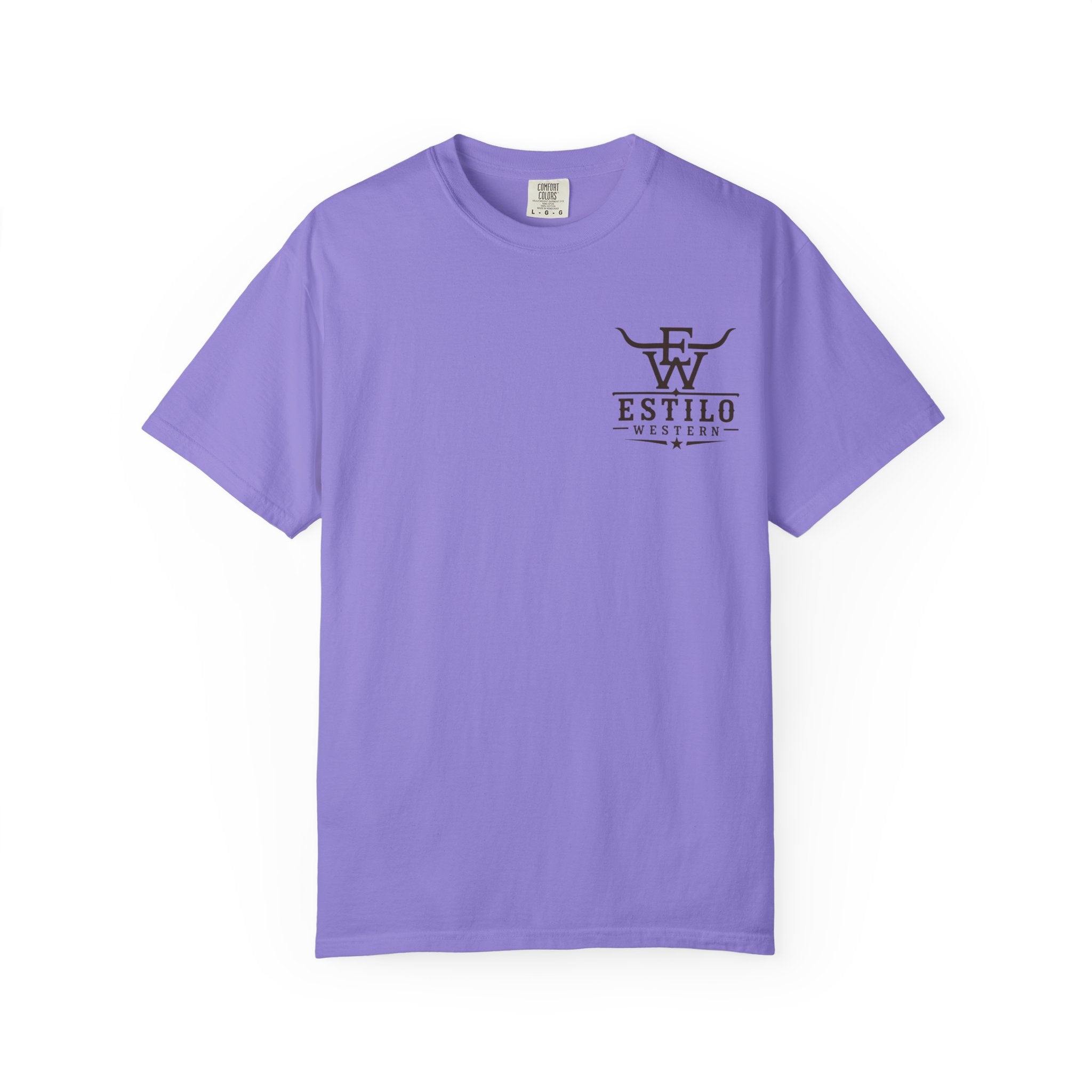 Western Estilo Graphic T-Shirt — Cowhide Logo Print