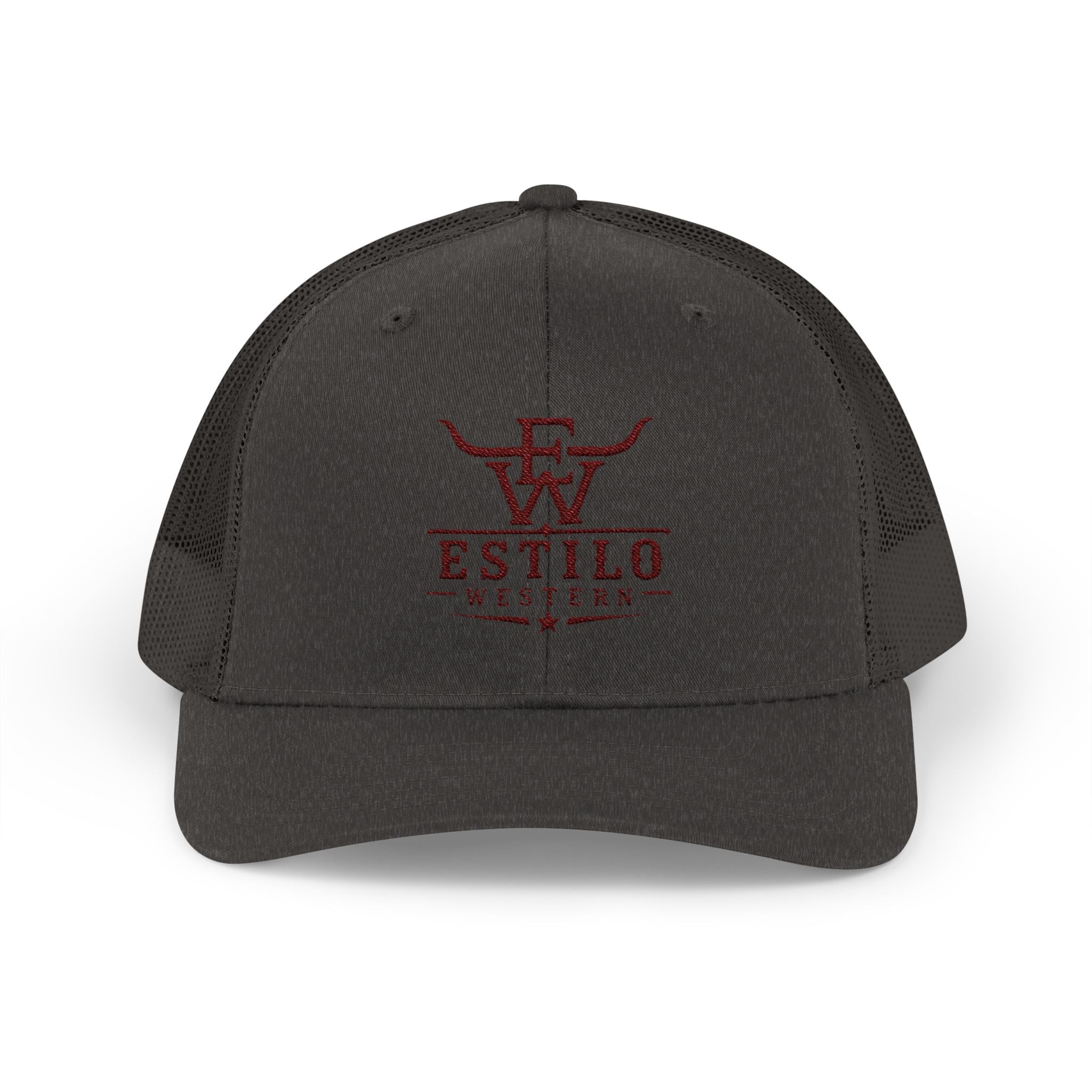 Western Estilo Embroidered Trucker Cap – Cowboy Snapback Mesh Hat