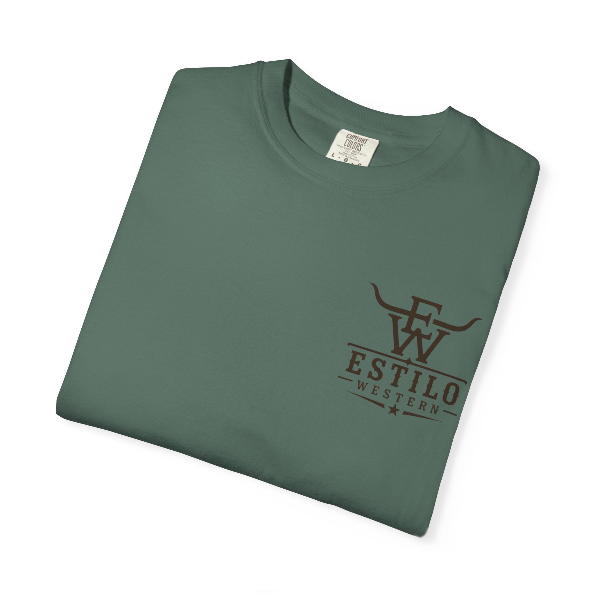 Western Estilo Graphic T-Shirt — Cowhide Logo Print