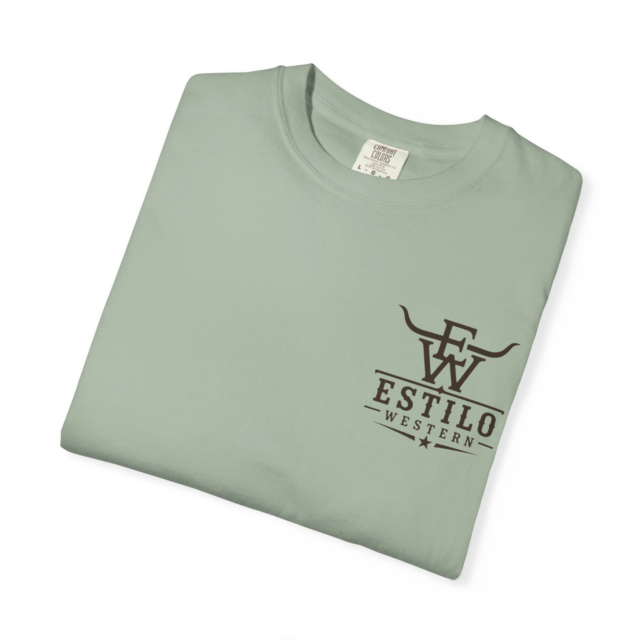Western Estilo Graphic T-Shirt — Cowhide Logo Print