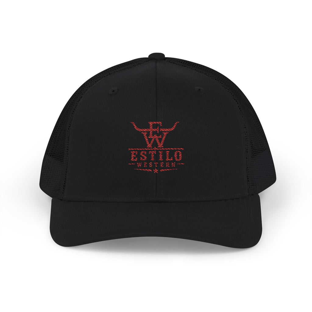 Trucker Cap — Estilo Vaquero Red Logo Snapback