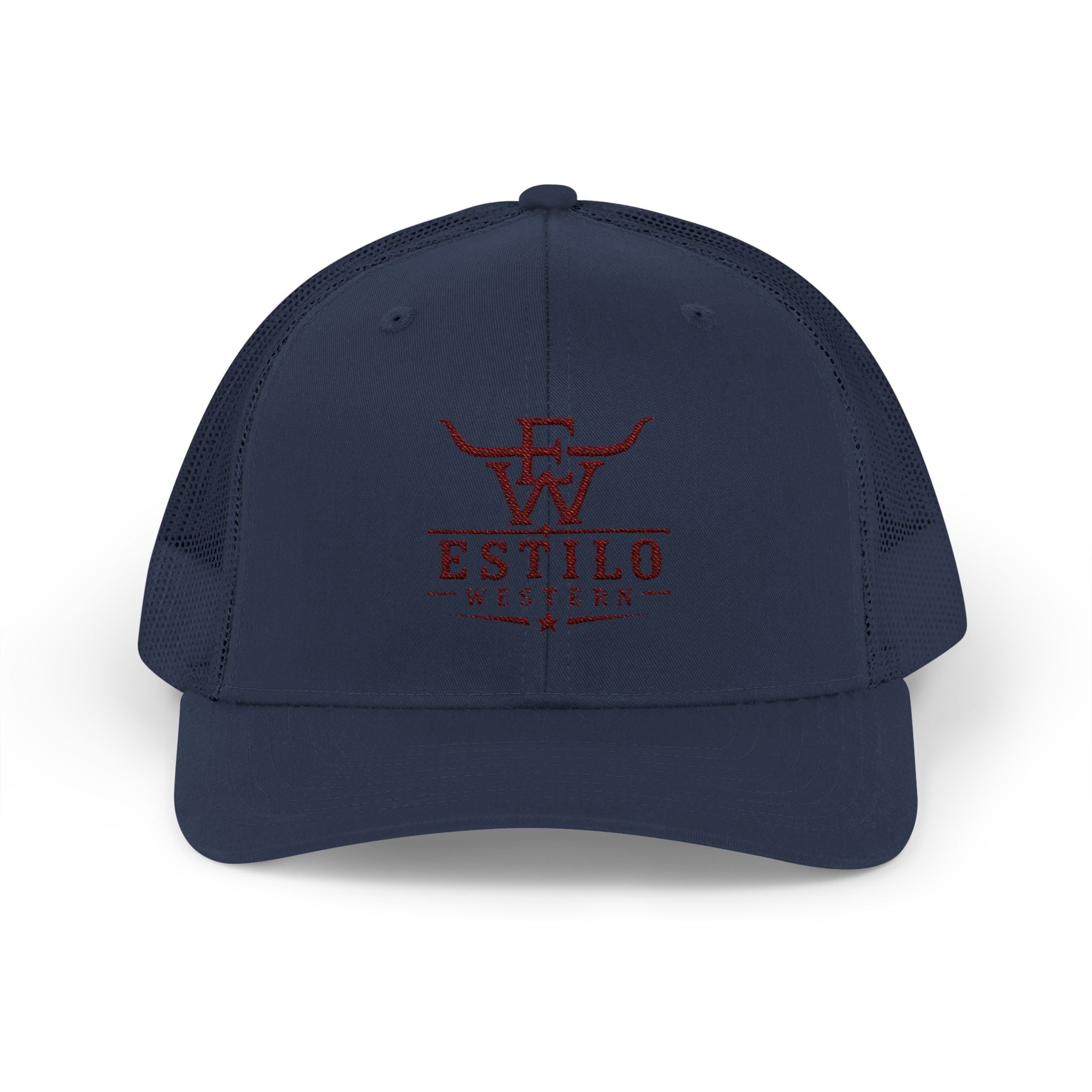 Western Estilo Embroidered Trucker Cap – Cowboy Snapback Mesh Hat