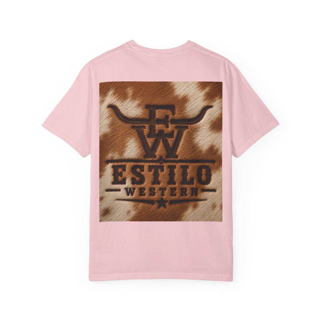 Western Estilo Graphic T-Shirt — Cowhide Logo Print