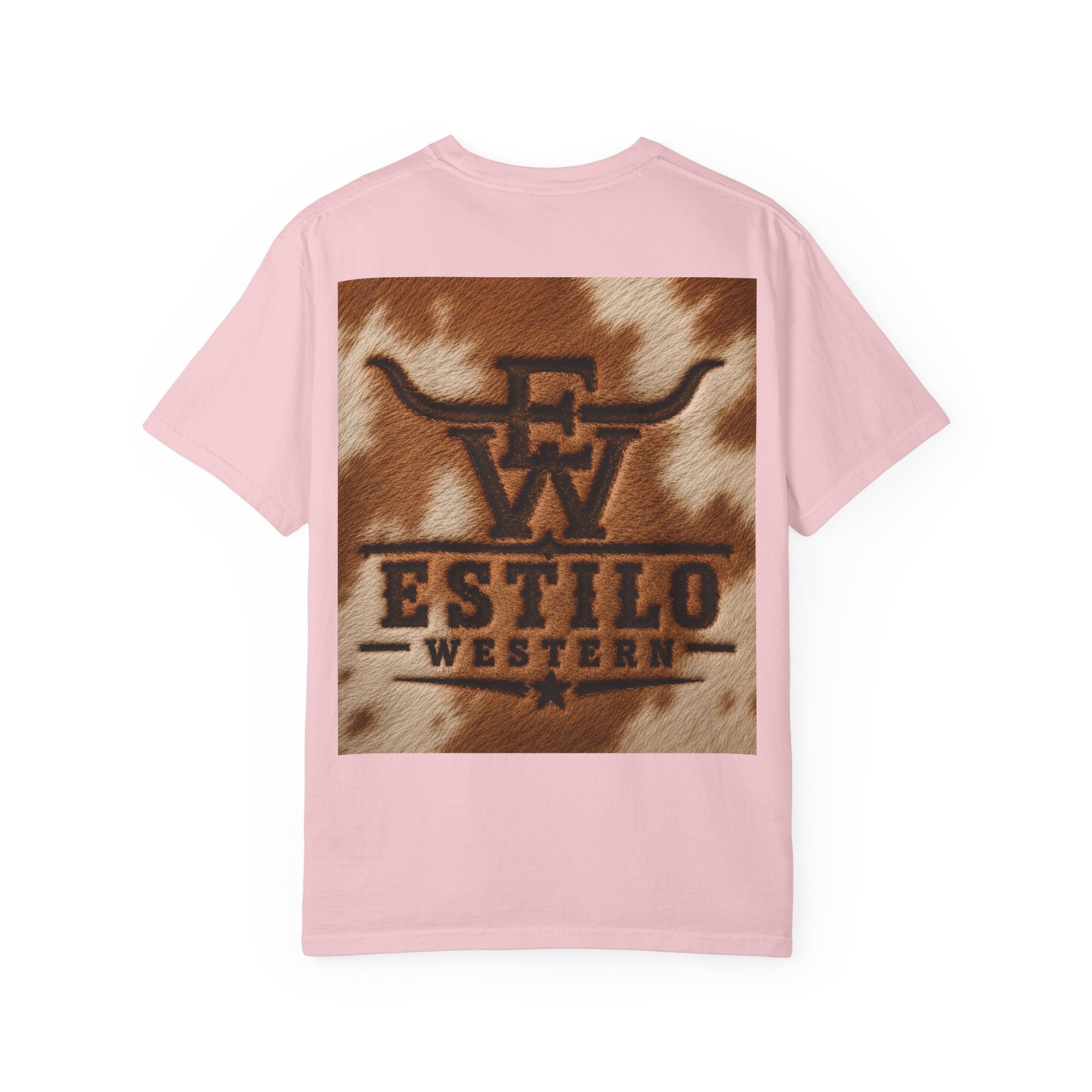 Western Estilo Graphic T-Shirt — Cowhide Logo Print