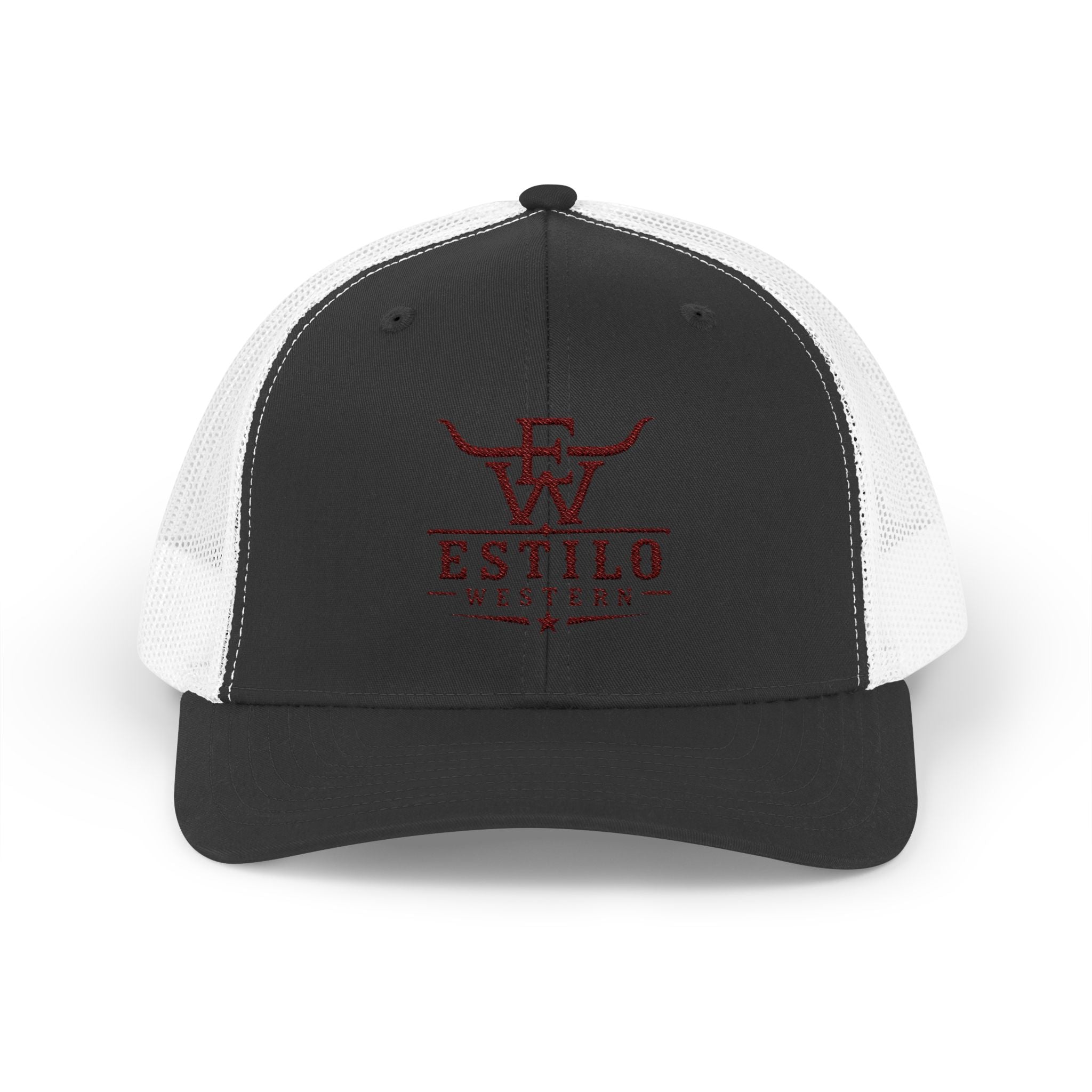 Western Estilo Embroidered Trucker Cap – Cowboy Snapback Mesh Hat