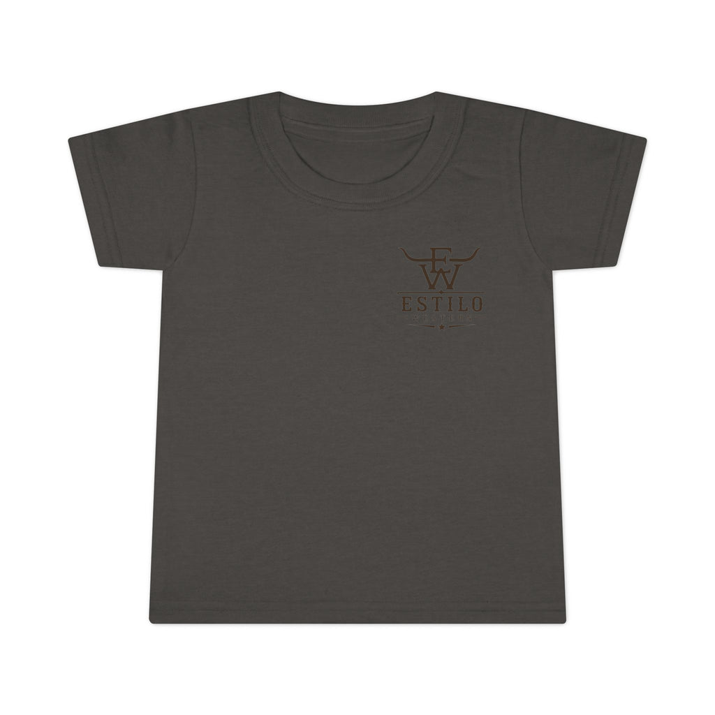 Toddler T-Shirt — Estilo Western Cowhide Logo Kids Tee