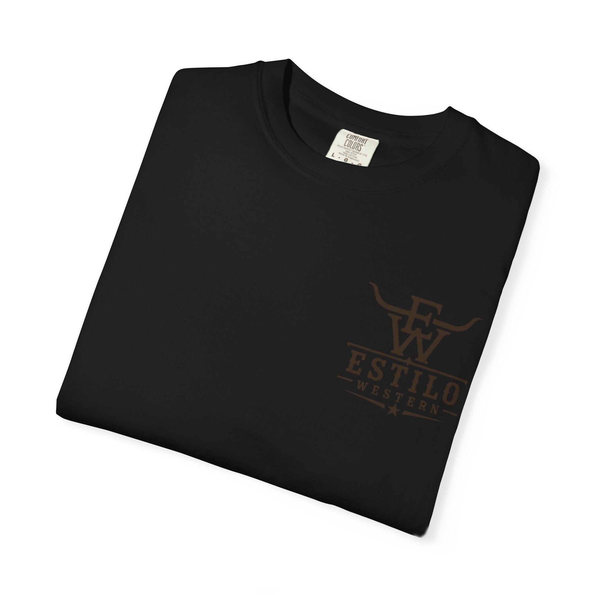 Western Estilo Graphic T-Shirt — Cowhide Logo Print