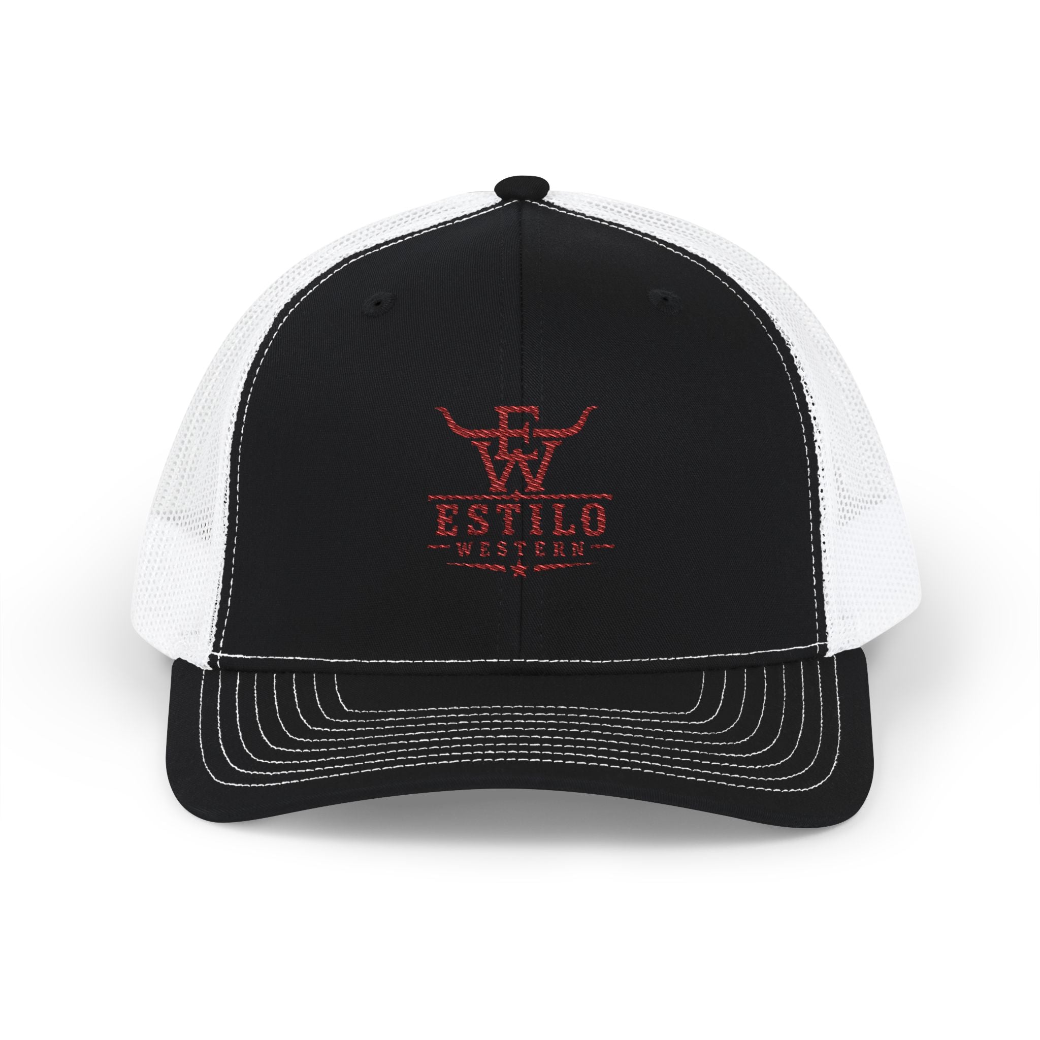 Trucker Cap — Estilo Vaquero Red Logo Snapback