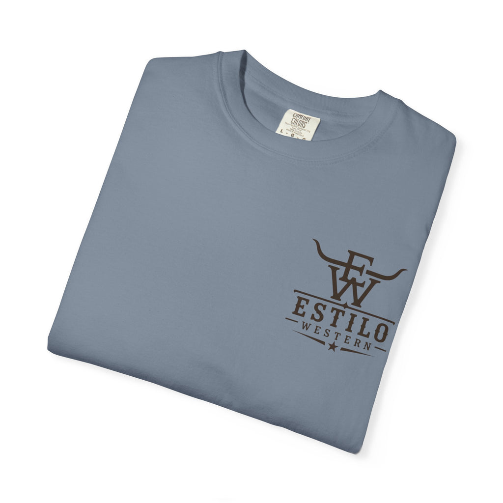Western Estilo Graphic T-Shirt — Cowhide Logo Print