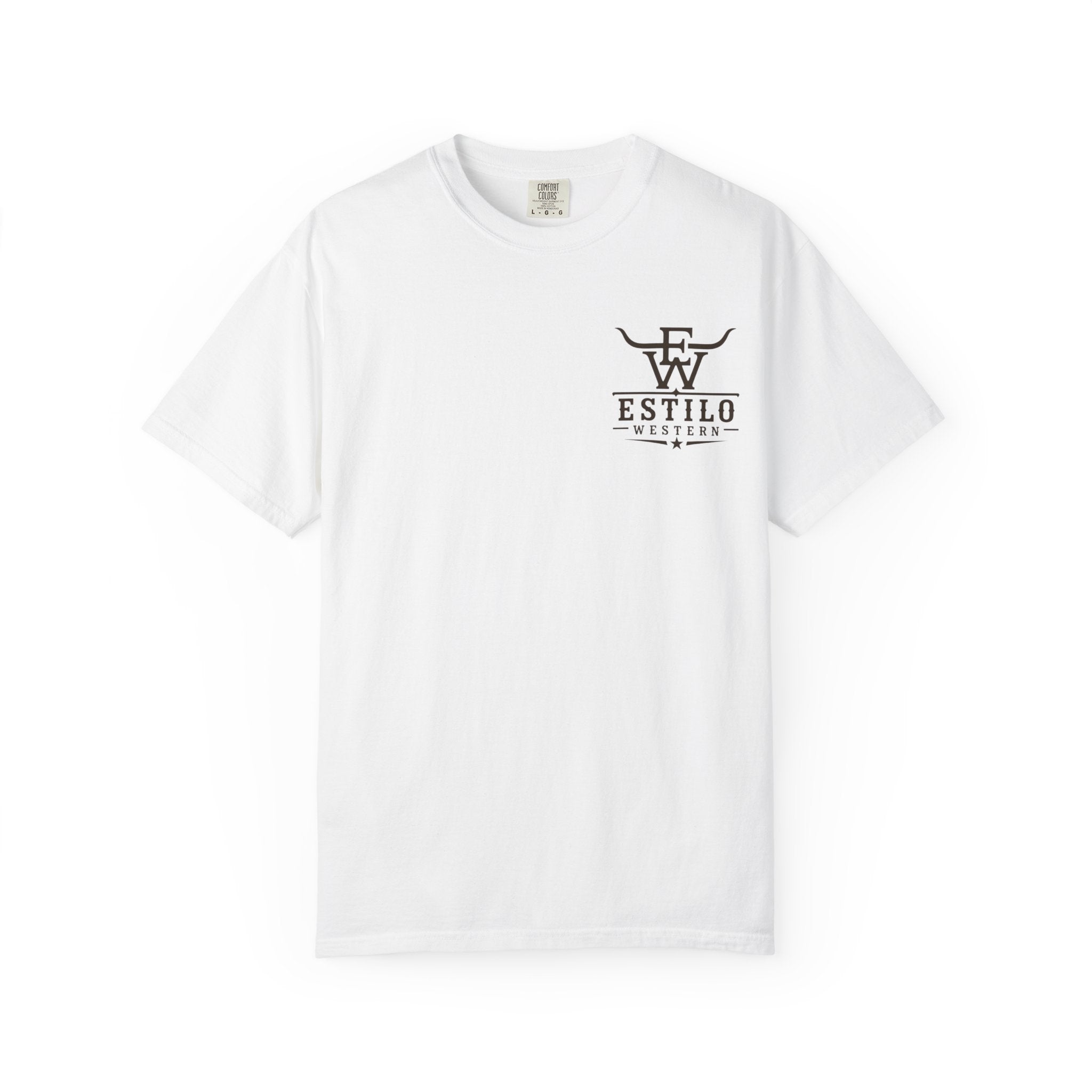 Western Estilo Graphic T-Shirt — Cowhide Logo Print