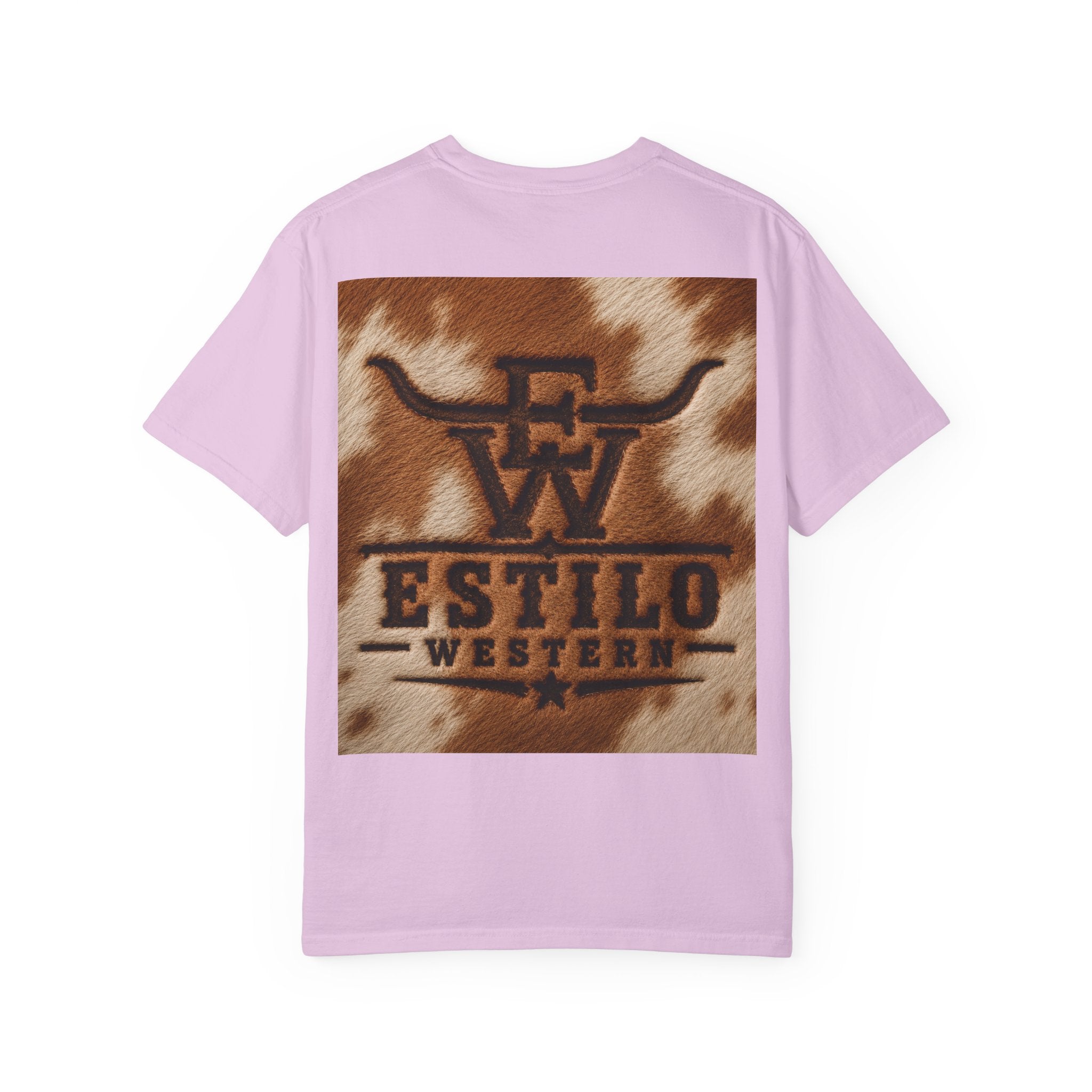 Western Estilo Graphic T-Shirt — Cowhide Logo Print