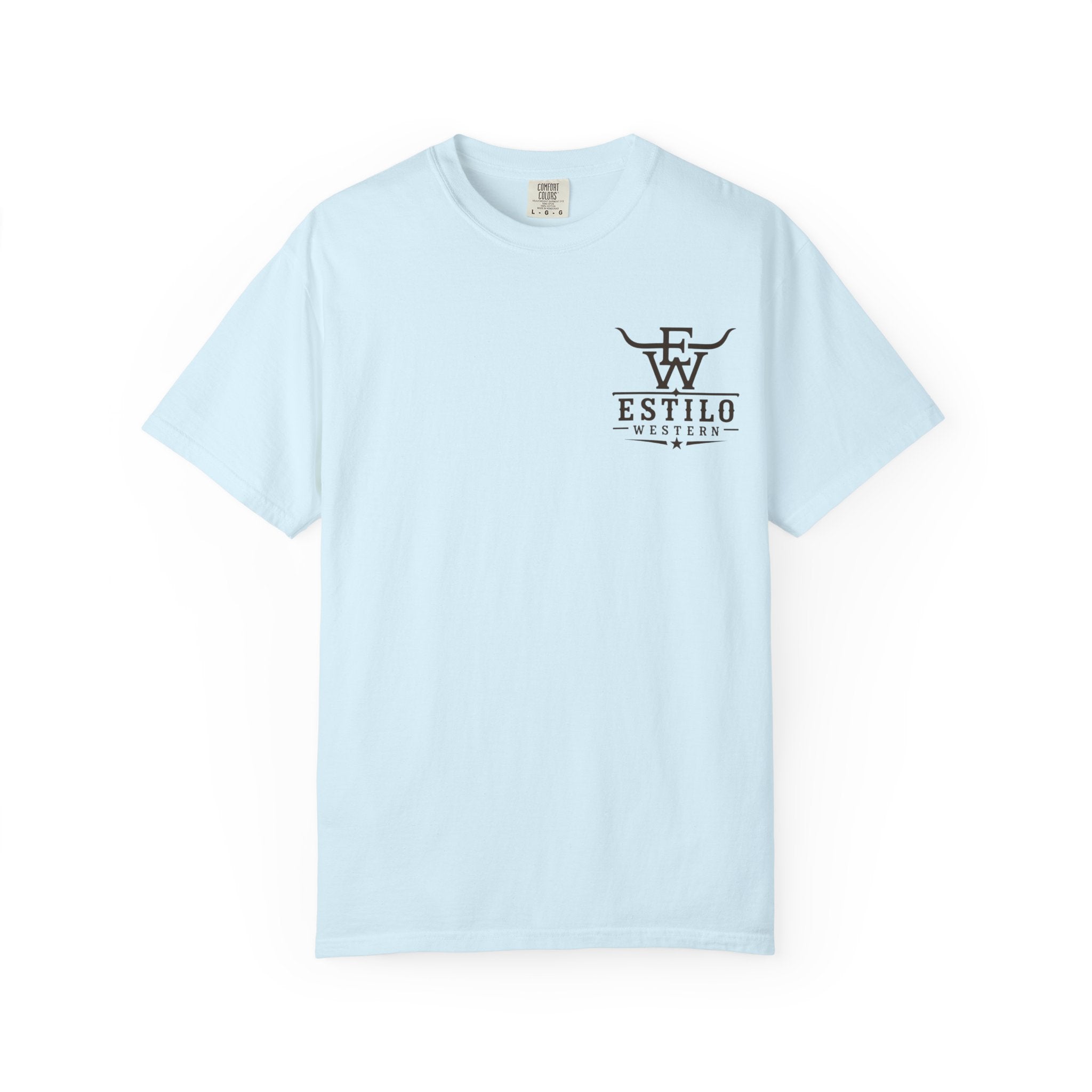 Western Estilo Graphic T-Shirt — Cowhide Logo Print