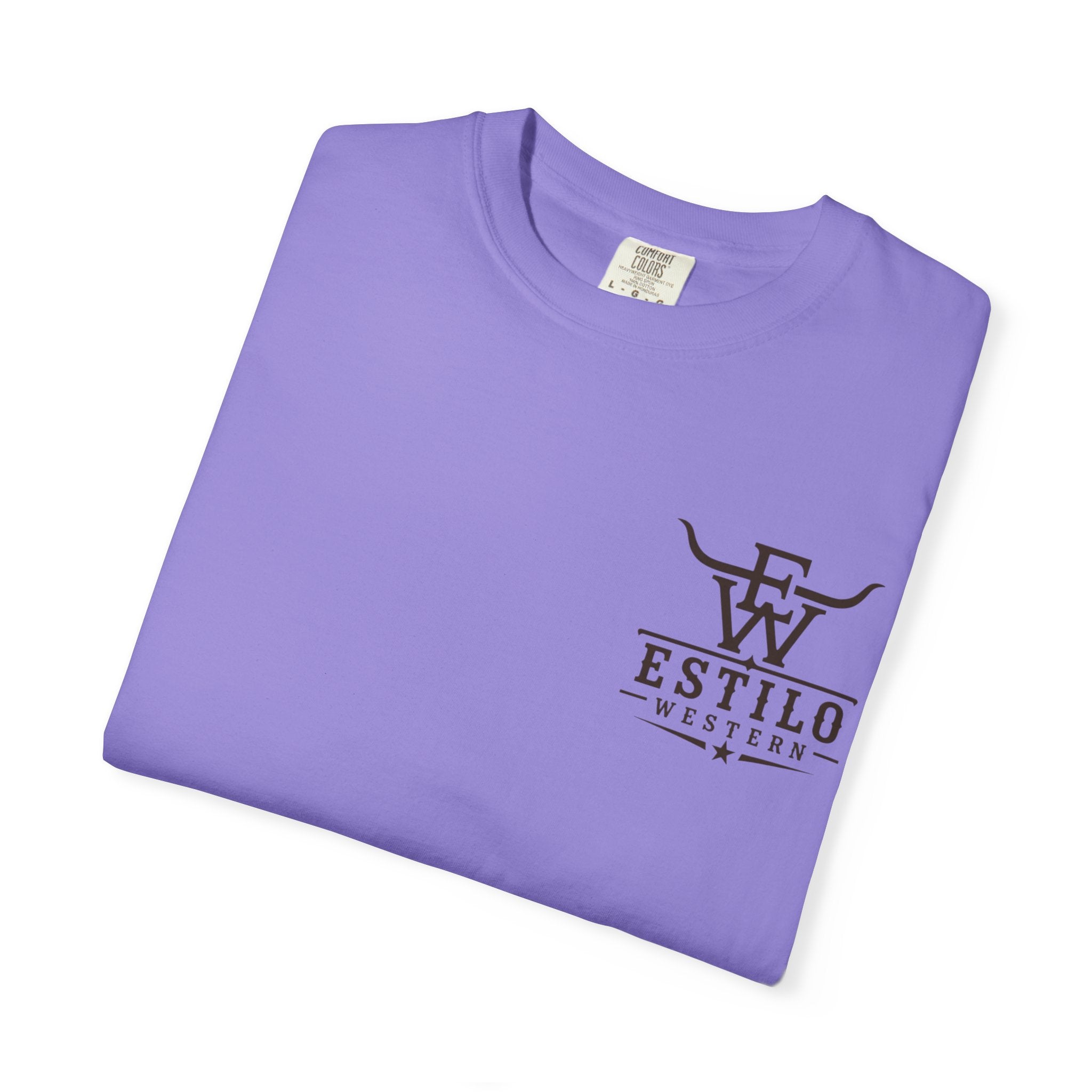 Western Estilo Graphic T-Shirt — Cowhide Logo Print