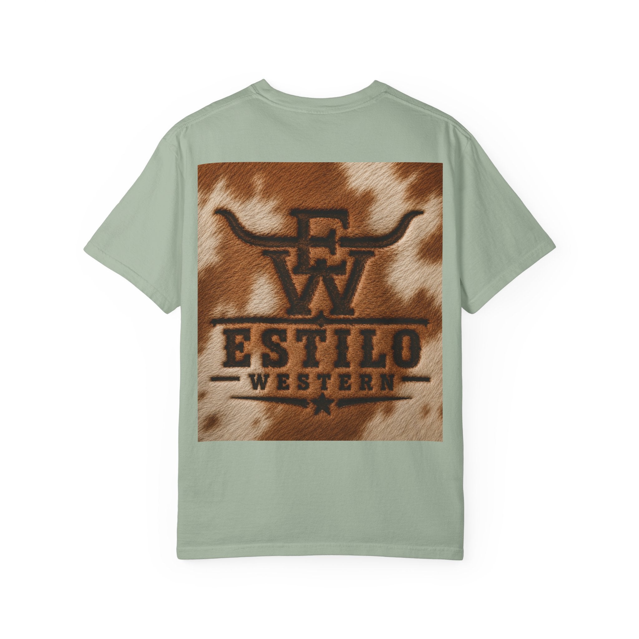Western Estilo Graphic T-Shirt — Cowhide Logo Print