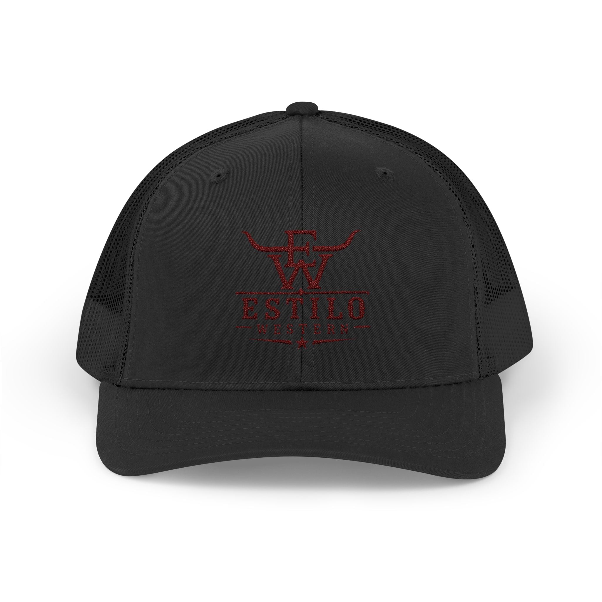 Western Estilo Embroidered Trucker Cap – Cowboy Snapback Mesh Hat