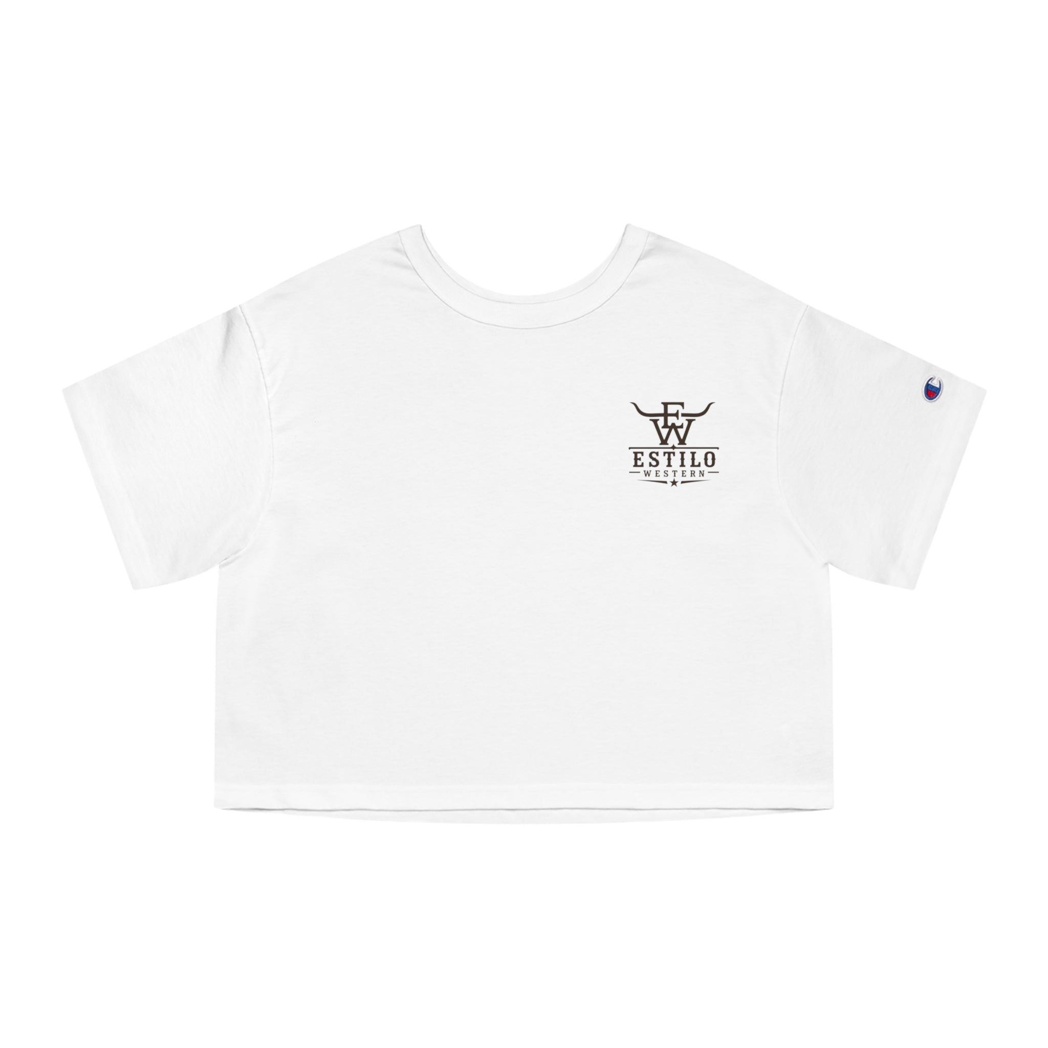Estilo Heritage Cropped Tee — Minimal Western Logo Women's Crop T-Shirt
