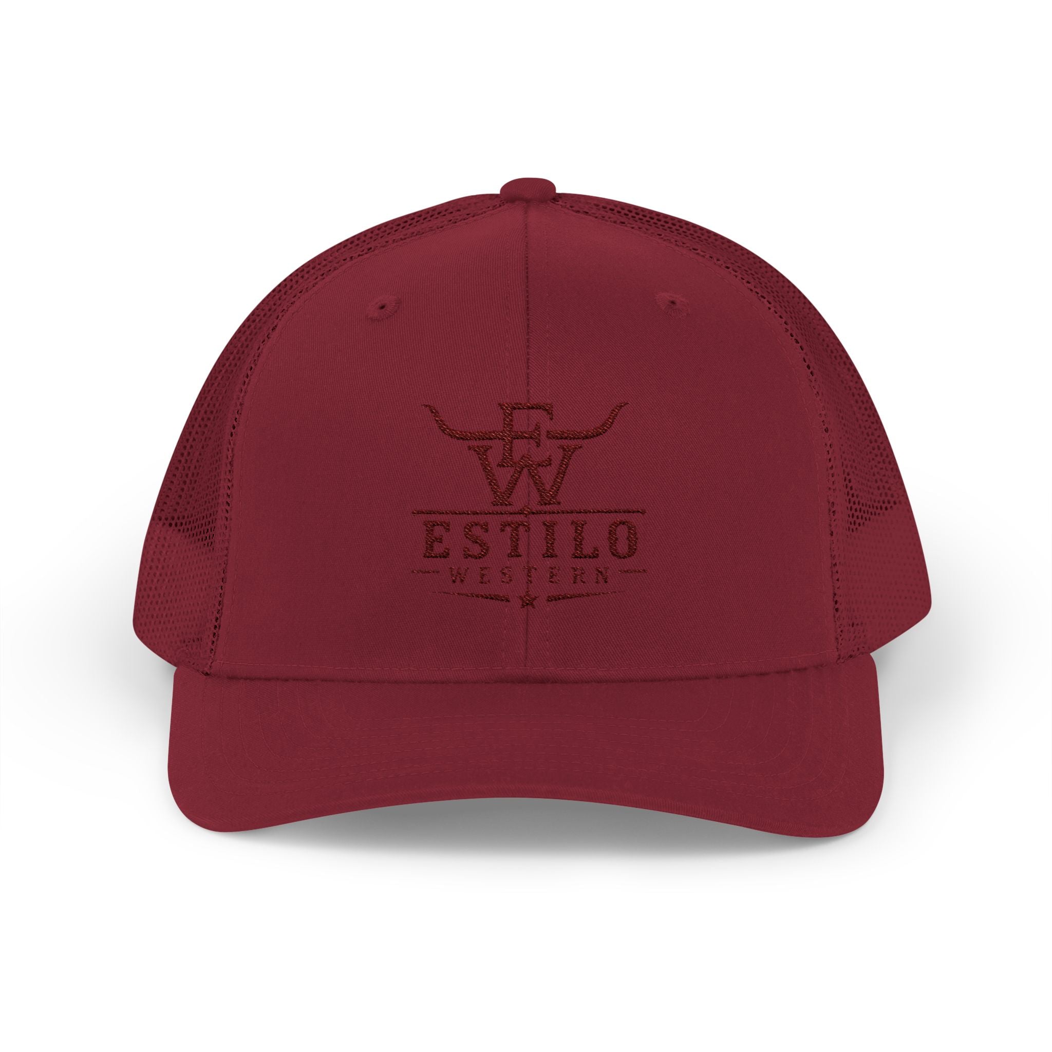 Western Estilo Embroidered Trucker Cap – Cowboy Snapback Mesh Hat