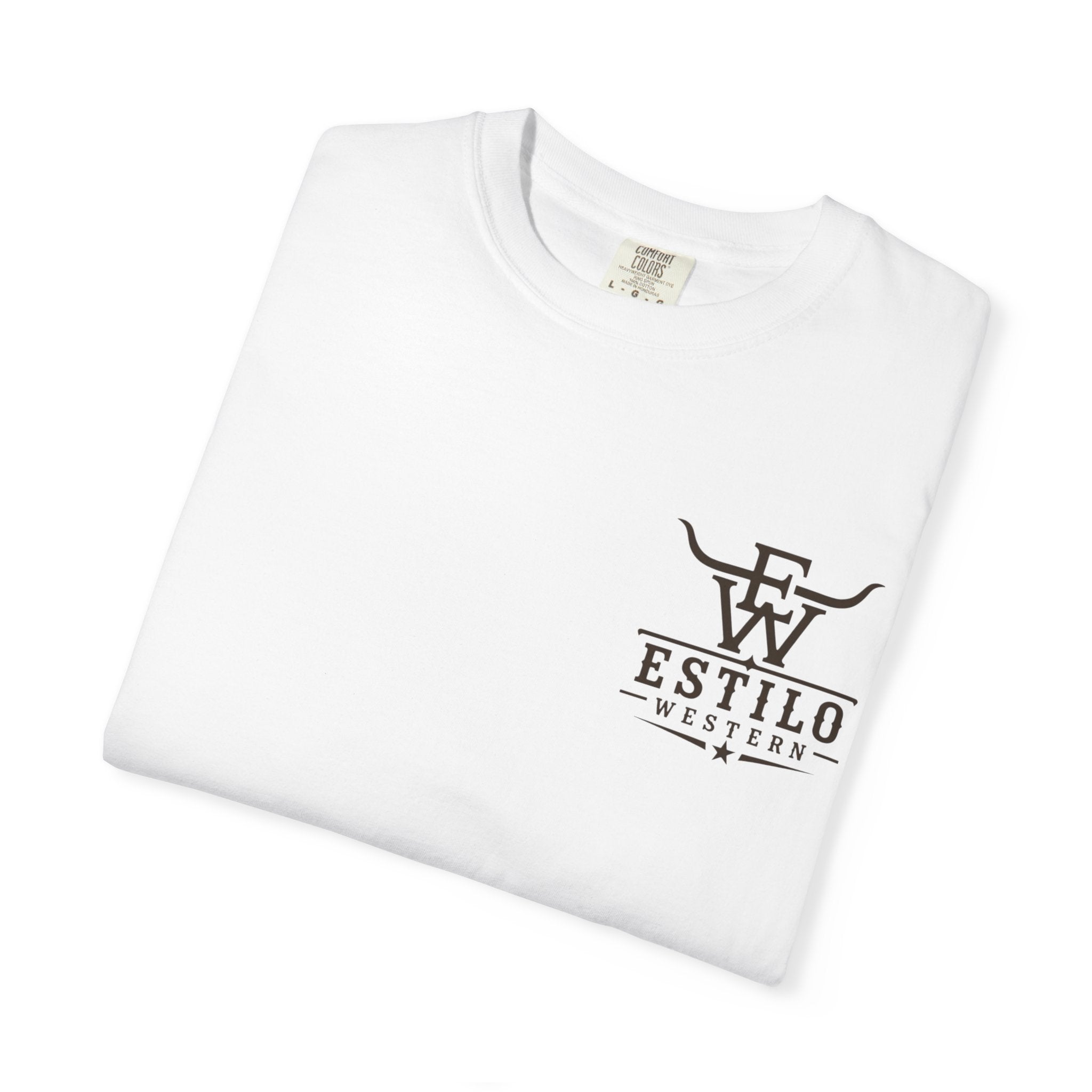 Western Estilo Graphic T-Shirt — Cowhide Logo Print