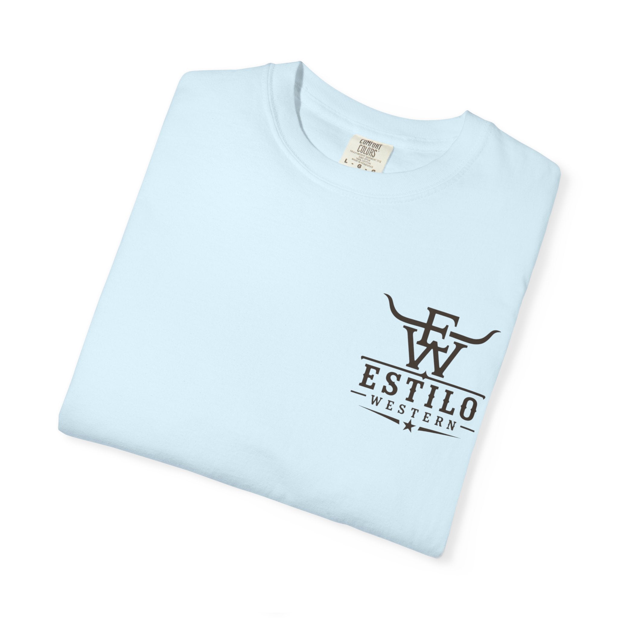 Western Estilo Graphic T-Shirt — Cowhide Logo Print