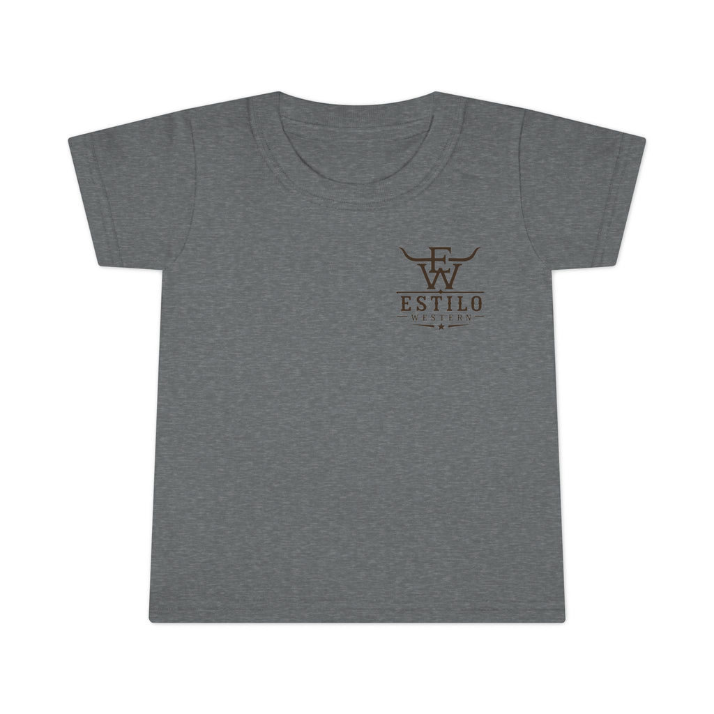Toddler T-Shirt — Estilo Western Cowhide Logo Kids Tee