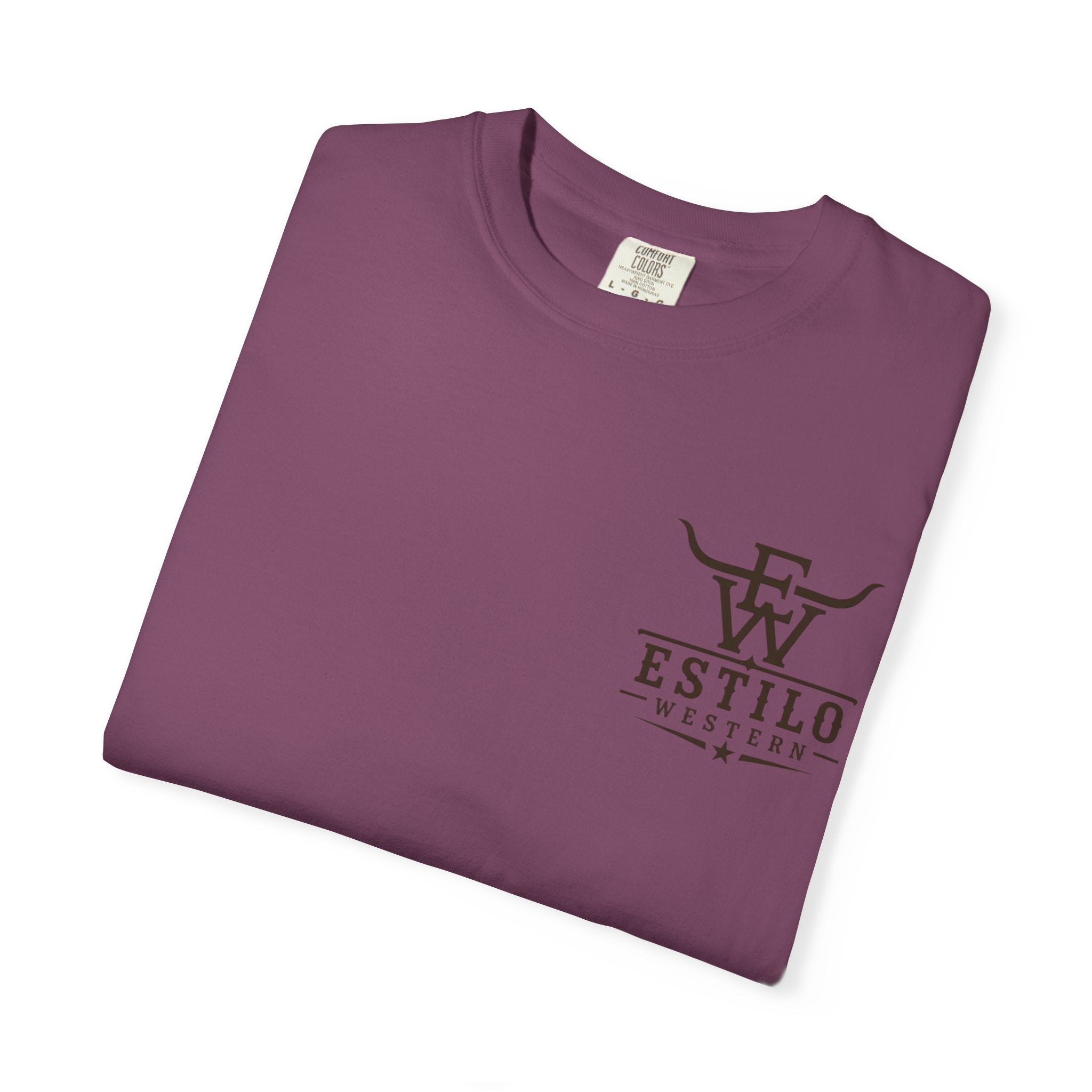 Western Estilo Graphic T-Shirt — Cowhide Logo Print
