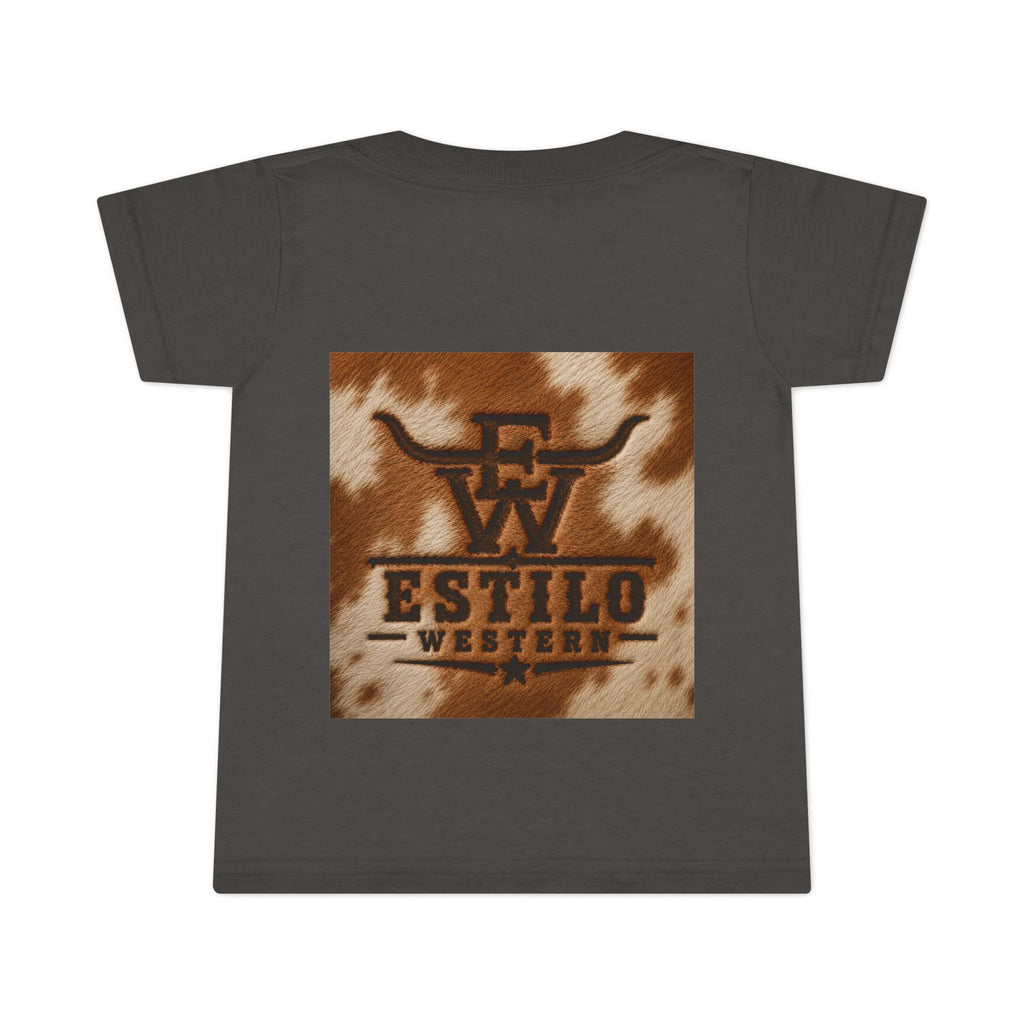 Toddler T-Shirt — Estilo Western Cowhide Logo Kids Tee