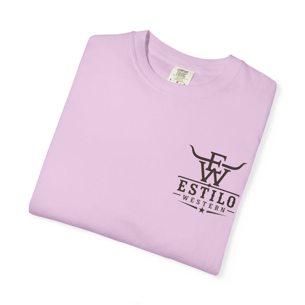 Western Estilo Graphic T-Shirt — Cowhide Logo Print