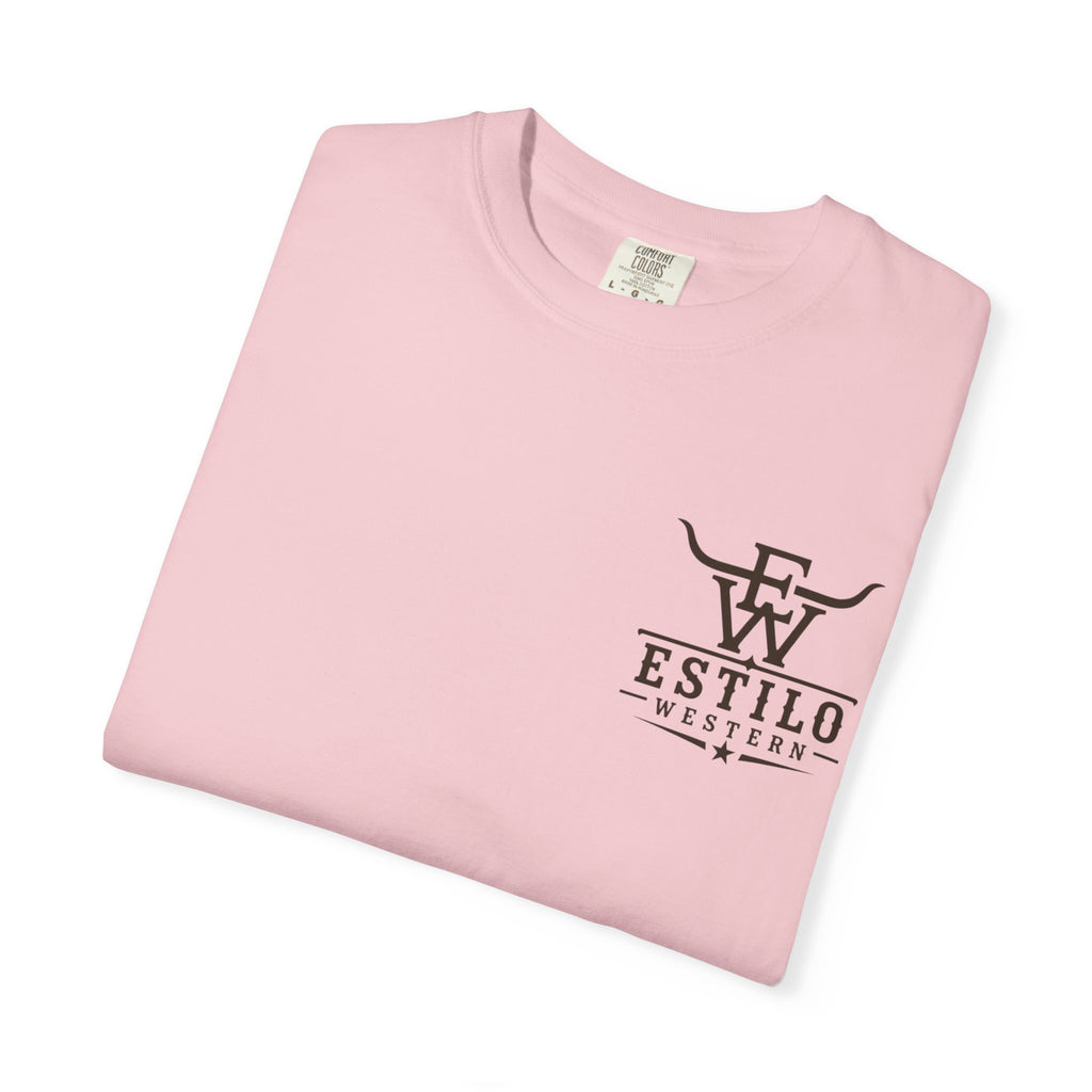 Western Estilo Graphic T-Shirt — Cowhide Logo Print