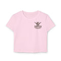 Western Estilo Women's Baby Tee — Cowhide Logo Crop Top