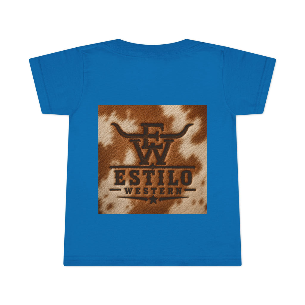 Toddler T-Shirt — Estilo Western Cowhide Logo Kids Tee