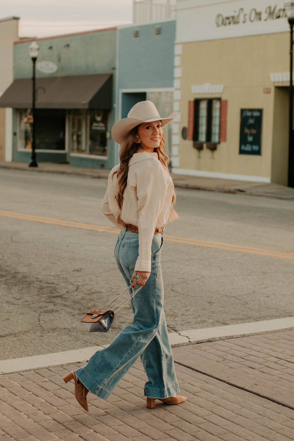 The Tulsa Top in Ecru