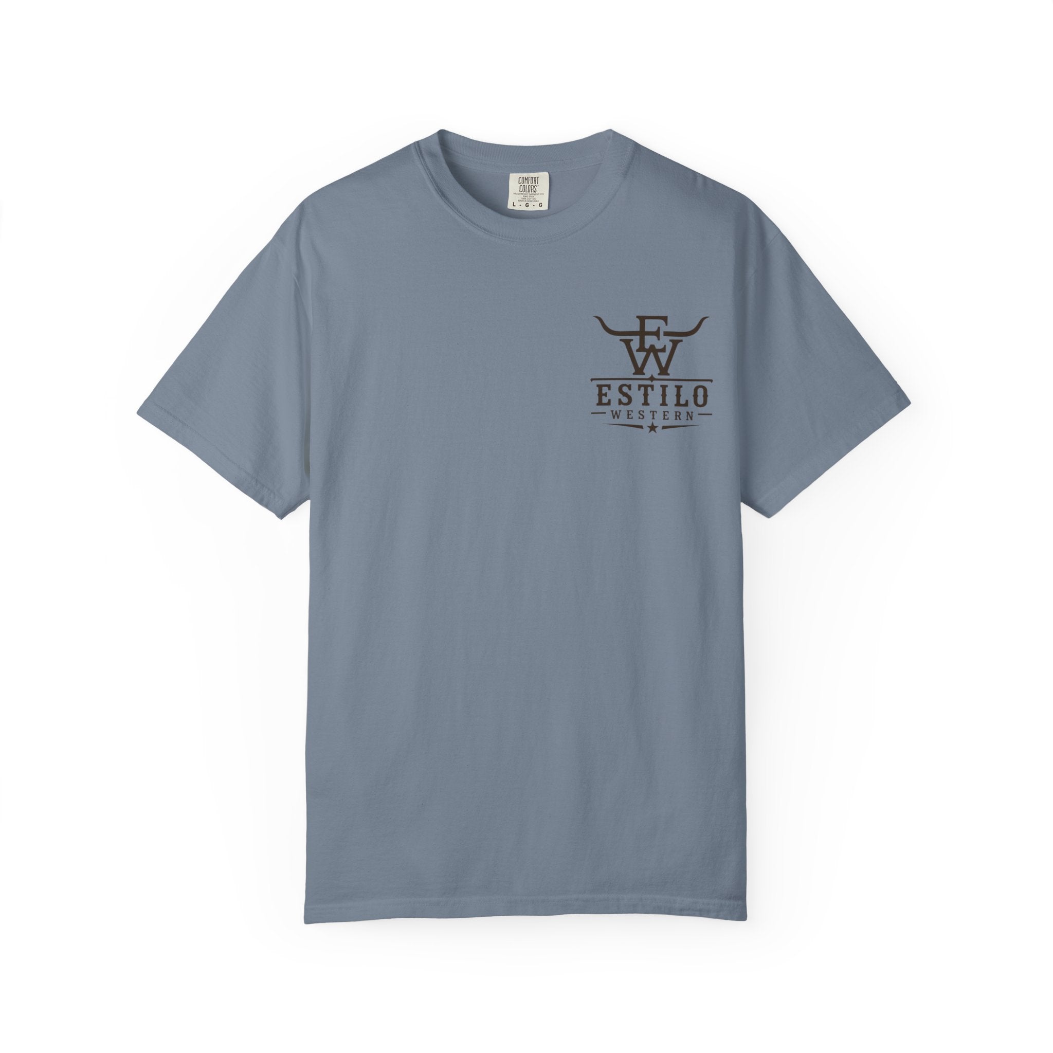 Western Estilo Graphic T-Shirt — Cowhide Logo Print