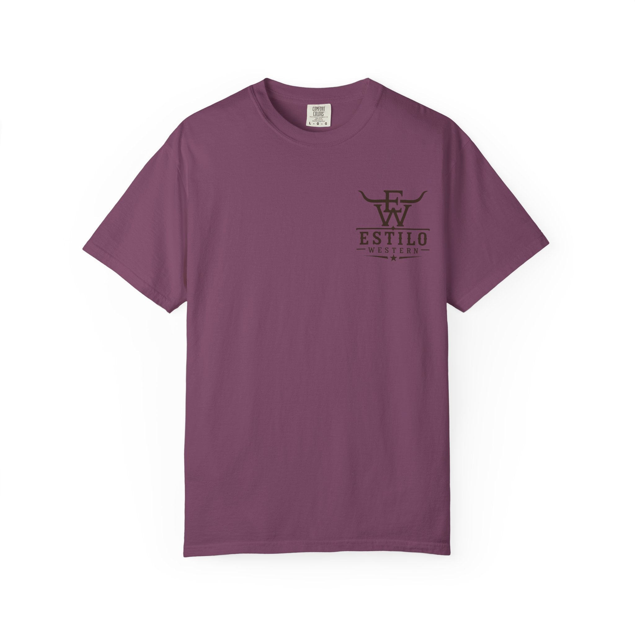 Western Estilo Graphic T-Shirt — Cowhide Logo Print