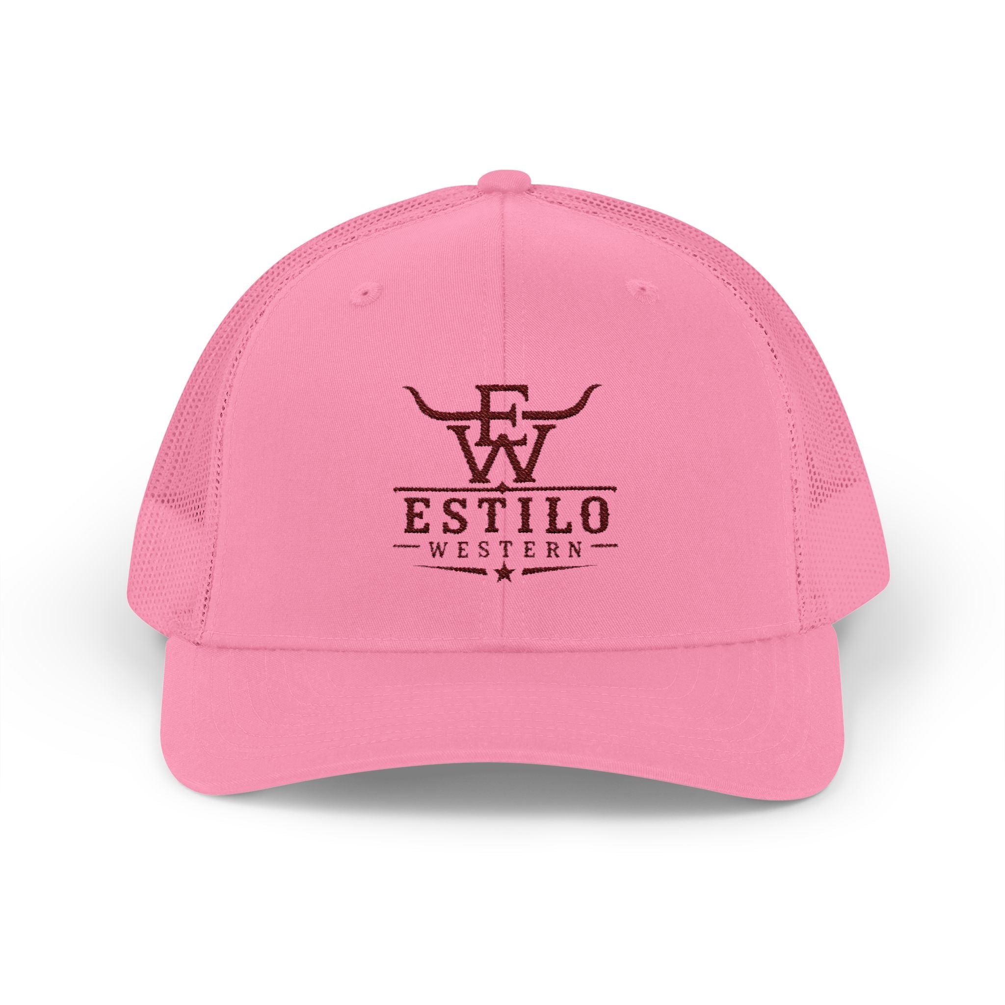 Western Estilo Embroidered Trucker Cap – Cowboy Snapback Mesh Hat