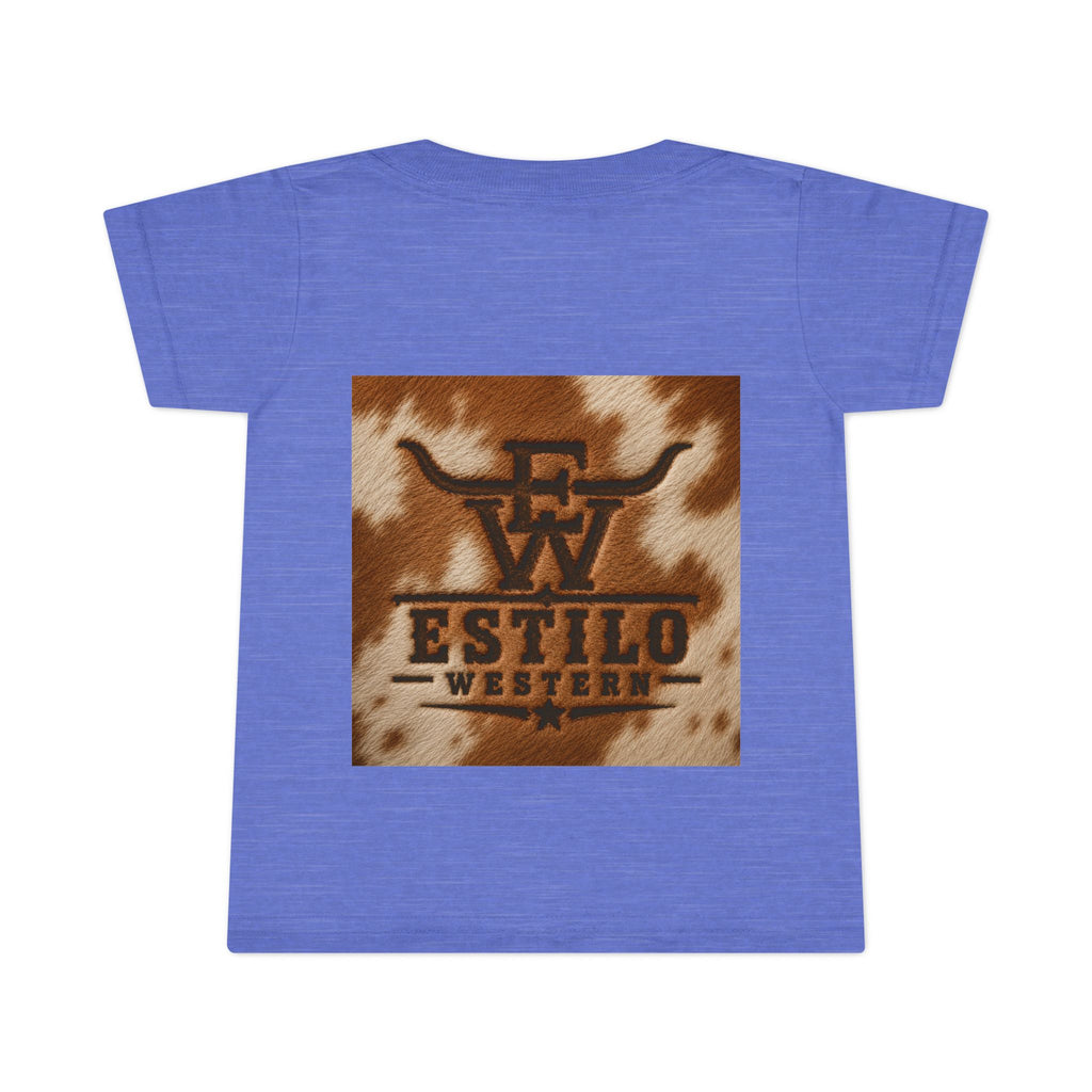 Toddler T-Shirt — Estilo Western Cowhide Logo Kids Tee