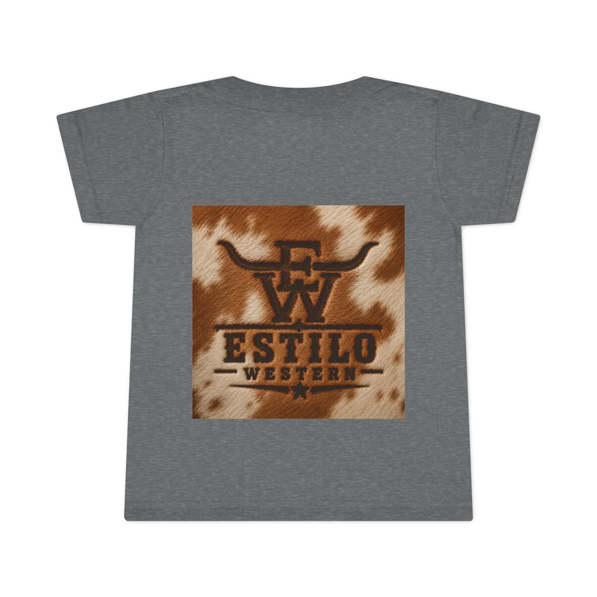 Toddler T-Shirt — Estilo Western Cowhide Logo Kids Tee
