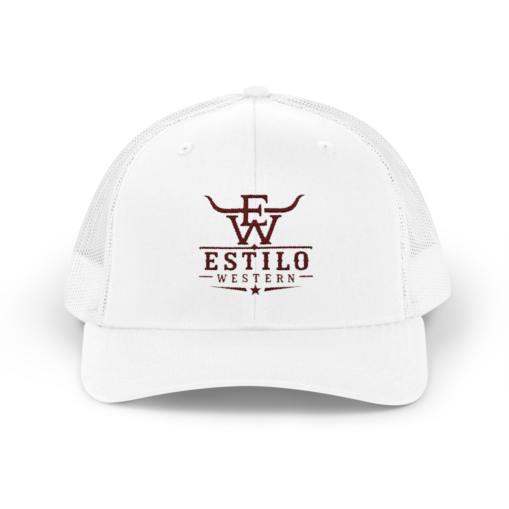 Western Estilo Embroidered Trucker Cap – Cowboy Snapback Mesh Hat