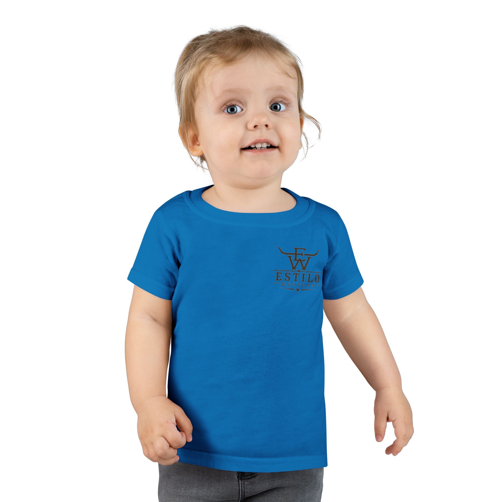 Toddler T-Shirt — Estilo Western Cowhide Logo Kids Tee